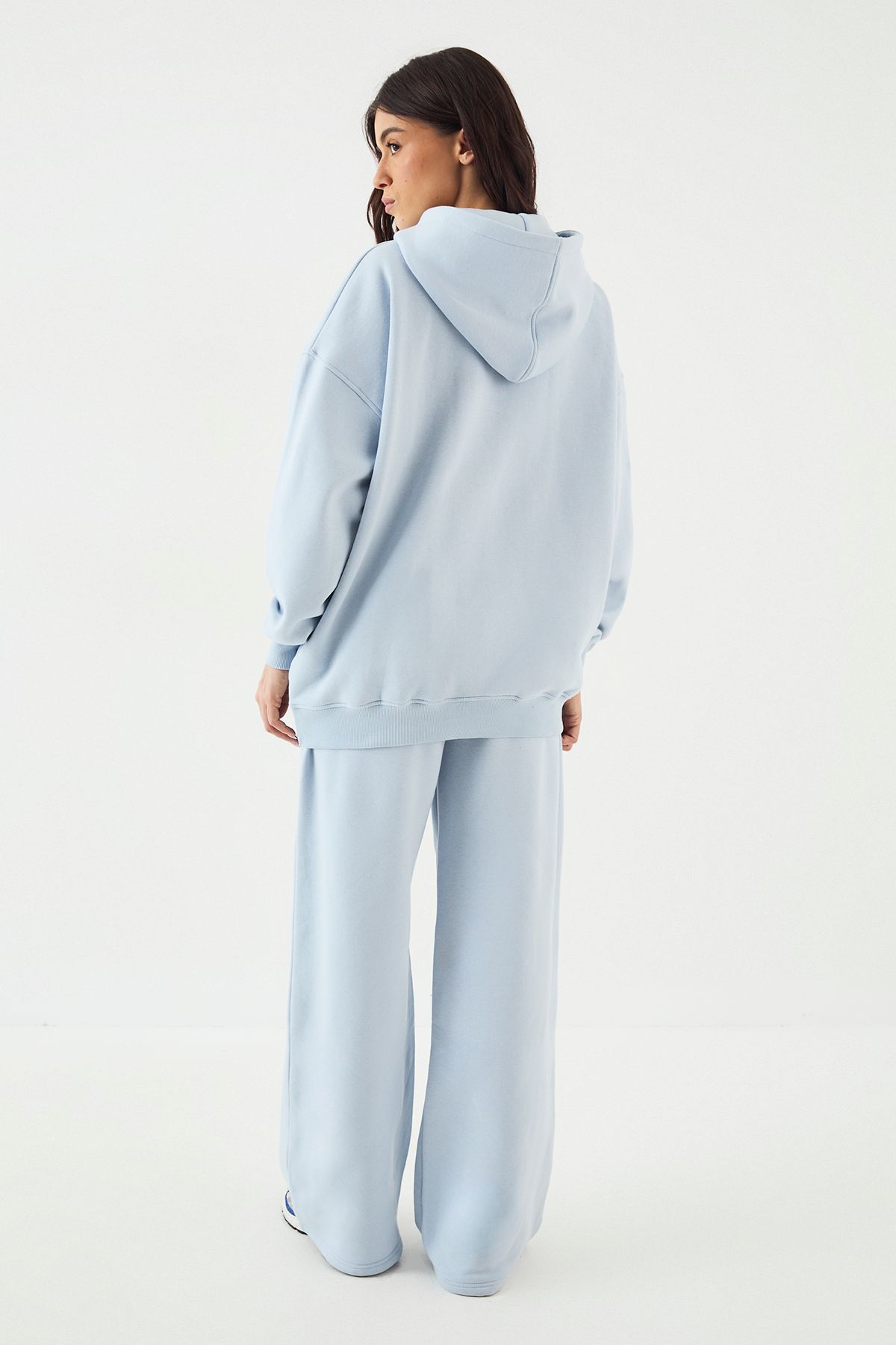 DSGN Studio DSGN Studio Applique Oversized Hoodie Light Blue image 2