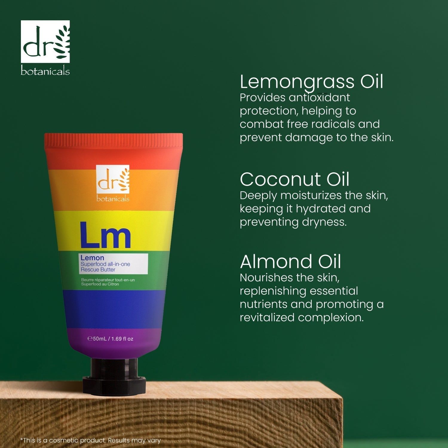 Dr. Botanicals Pride Edition Lemon Superfood All-In-One Rescue Butter 50ml image 4