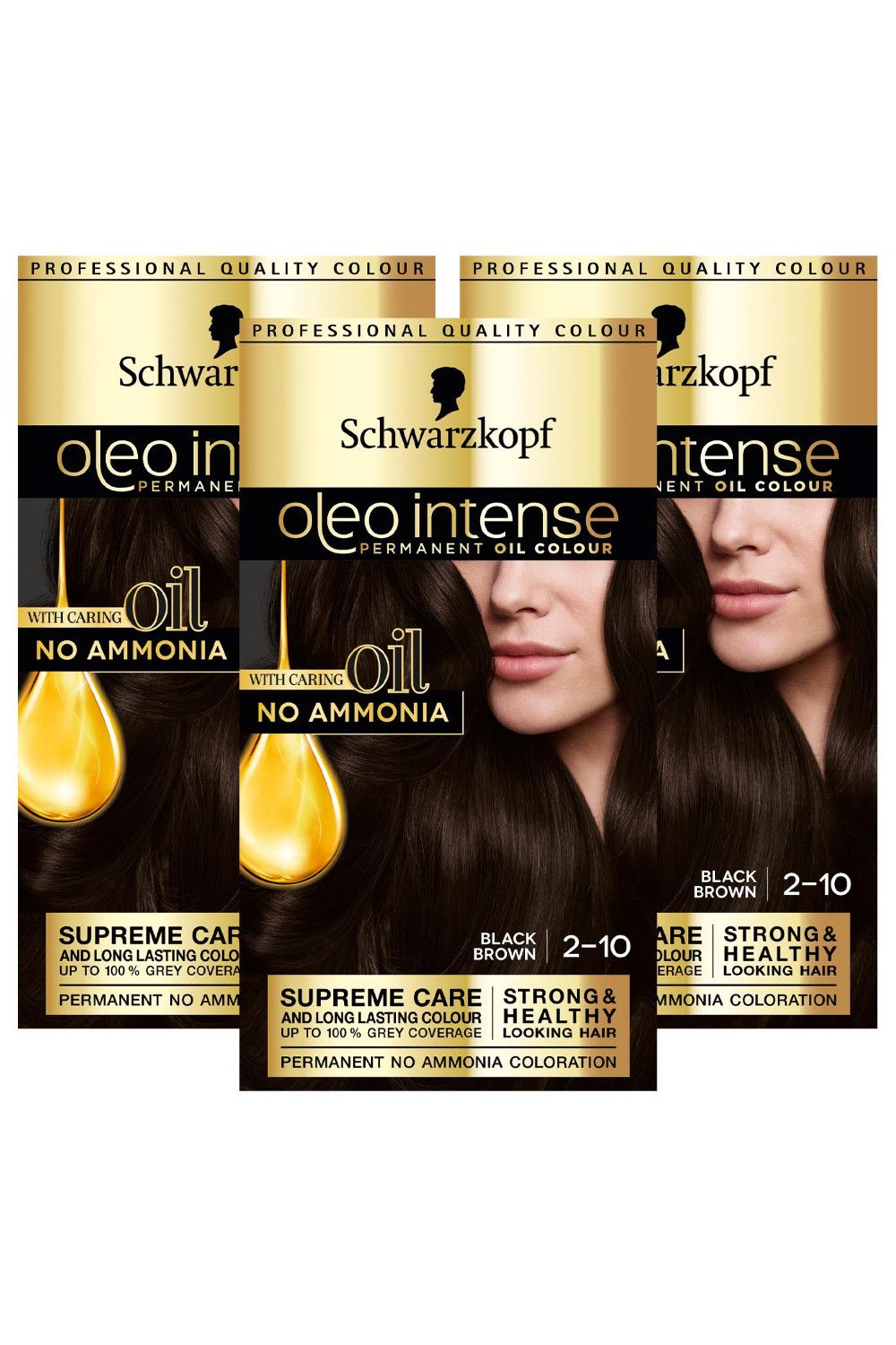 Schwarzkopf Oleo Intense 2-10 'Oil Colour' No Ammonia Permanent 3 Pack image 1