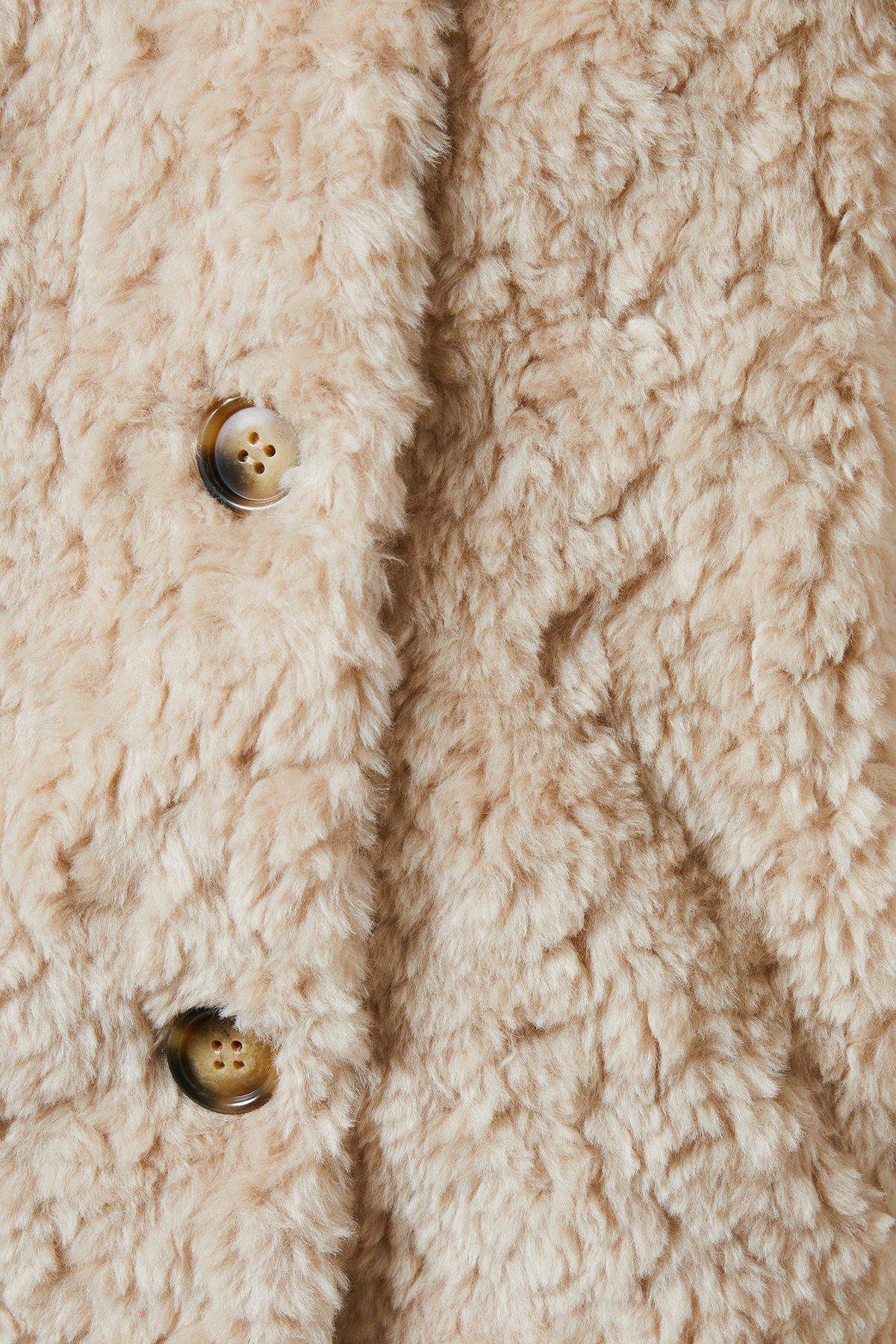 Dorothy Perkins Teddy Coat Neutral image 5