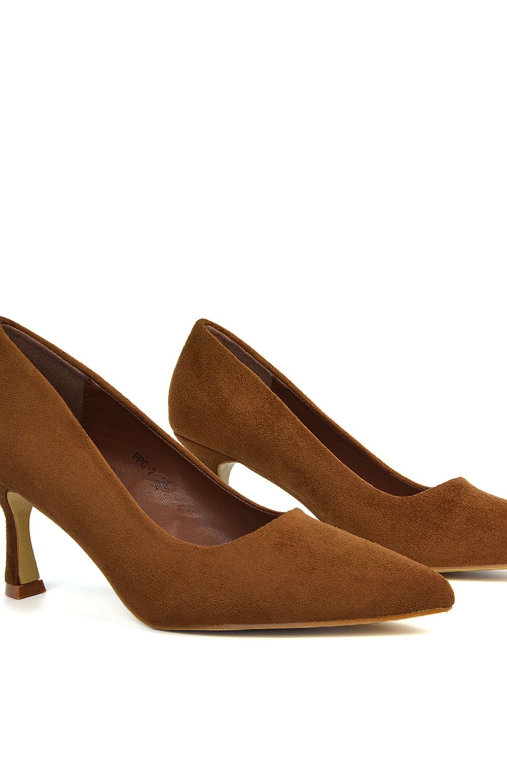 XY London 'Lisa' Slip On Pointed Toe Court Shoe Pumps With Stiletto Mid Heel image 7