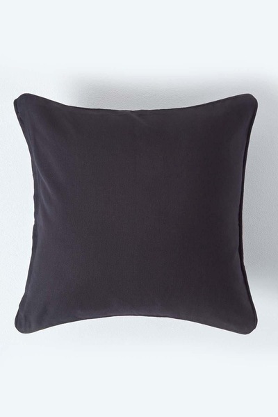 Homescapes Cotton Plain Cushion Cover