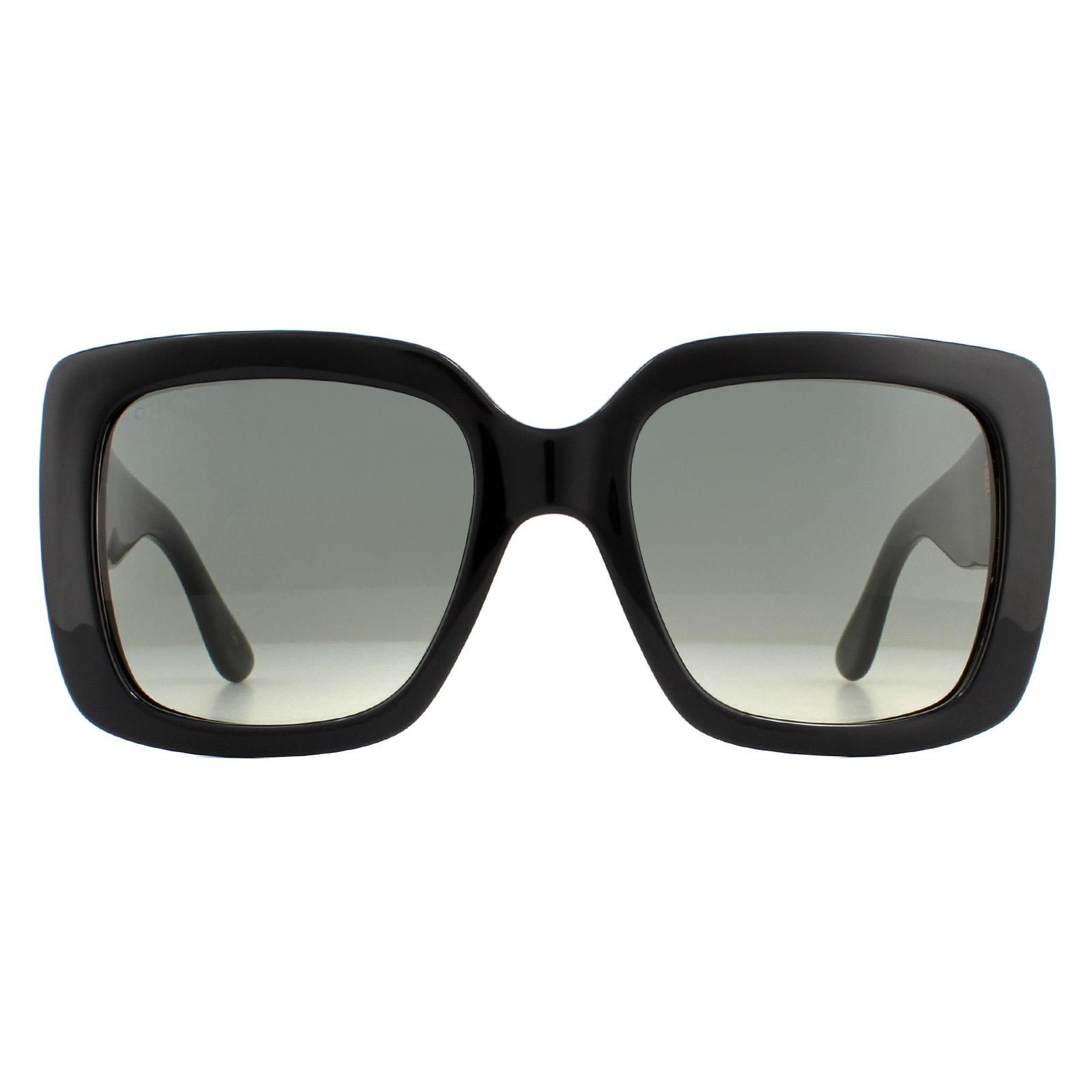 Gucci Square Black Grey Gradient Sunglasses GG0141SN image 1