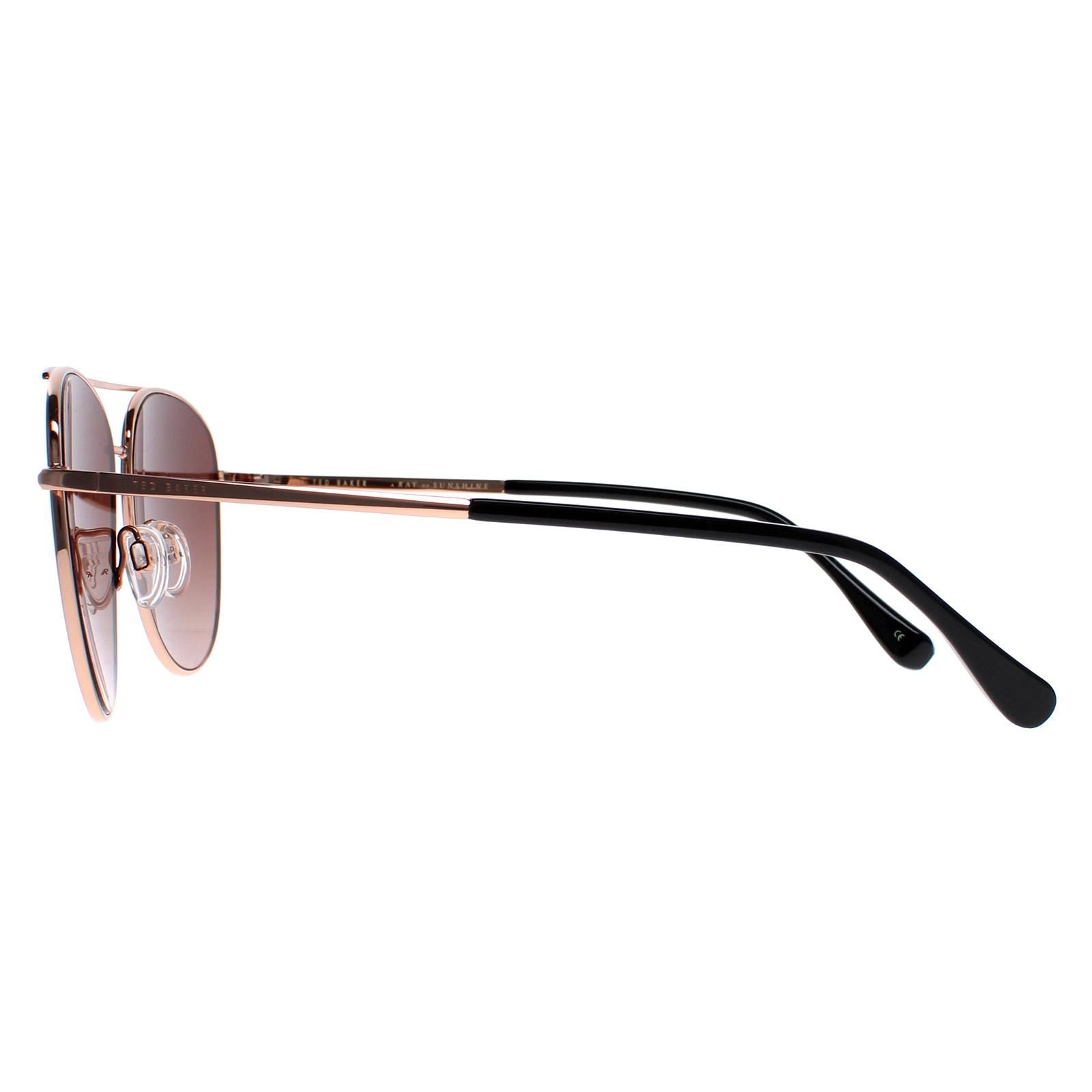 Ted Baker Aviator Demi Gold Brown Gradient Sunglasses image 3