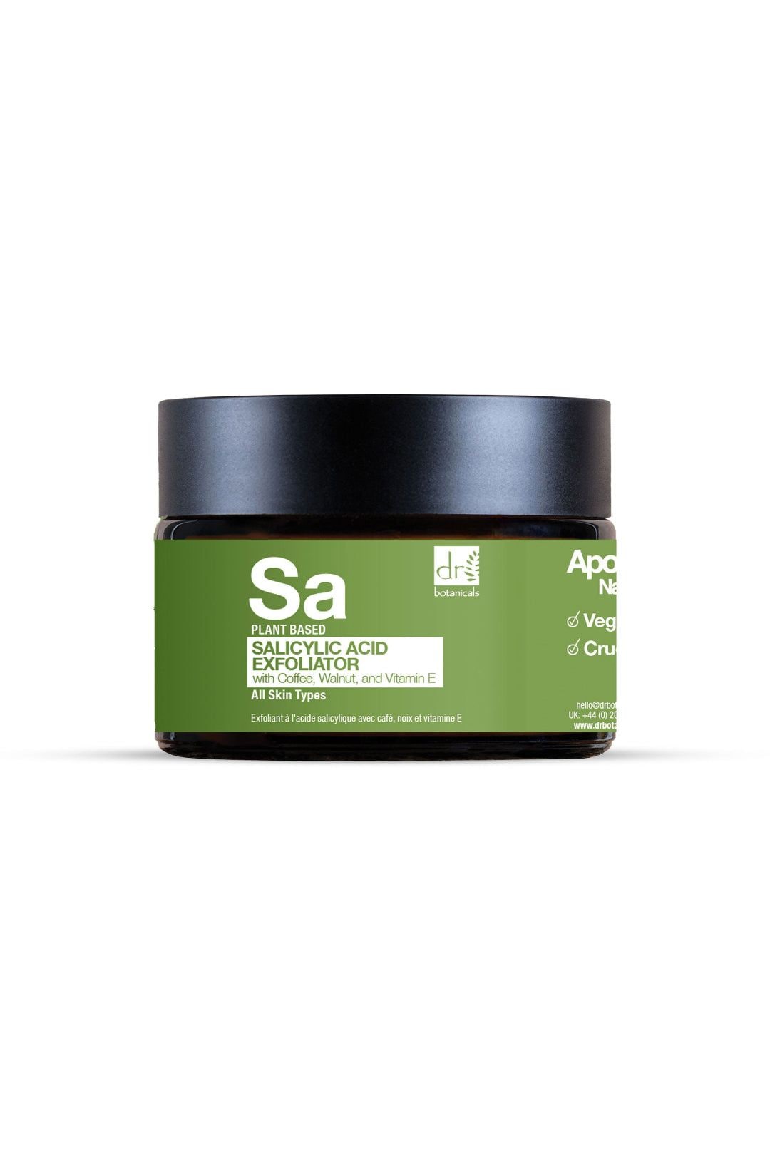 Dr. Botanicals Salicylic Acid Exfoliator with Coffee, Walnut & Vitamin E 60ml image 1