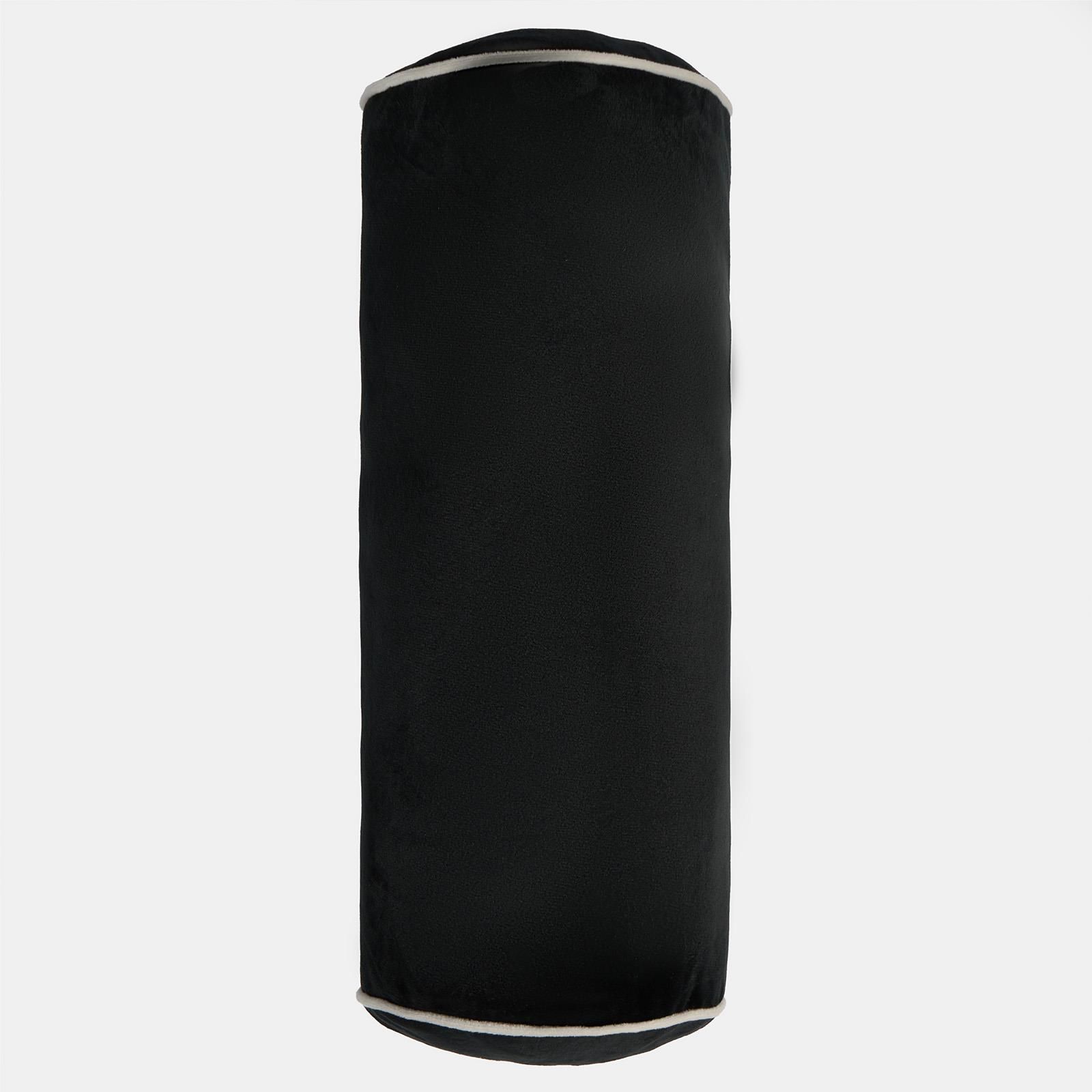 OHS Bolster Cushion Matte Velvet Filled Bedroom Sofa Plump Decorative Scatter Pillow image 4