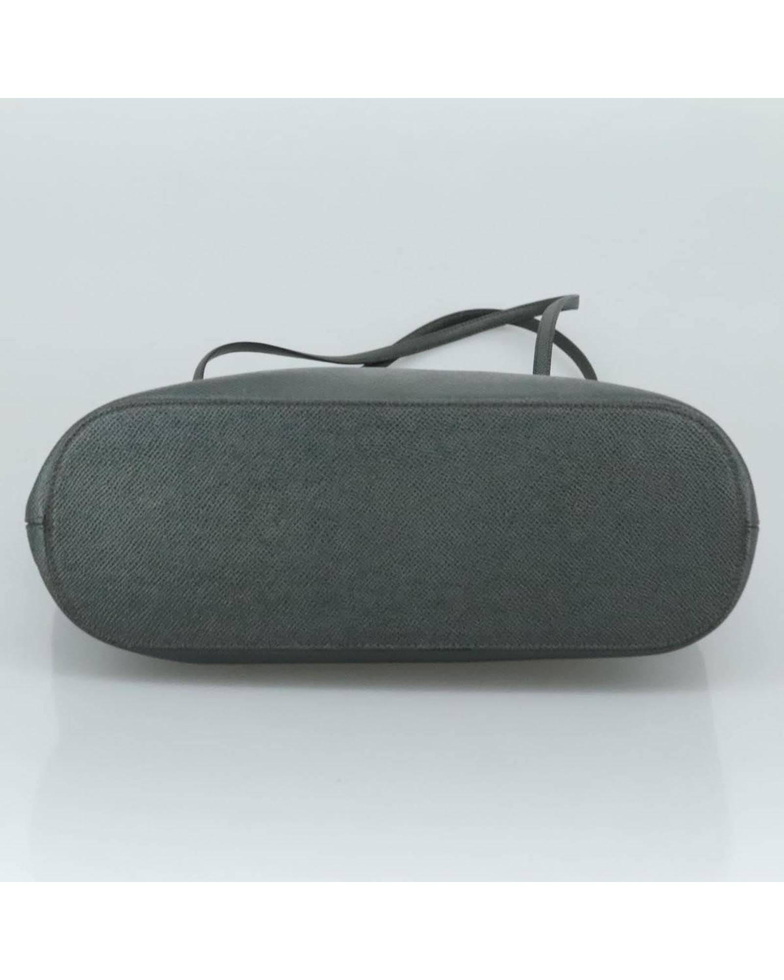 Valentino Preloved Pebbled Leather Tote Wo - Gray Tote Bags image 6