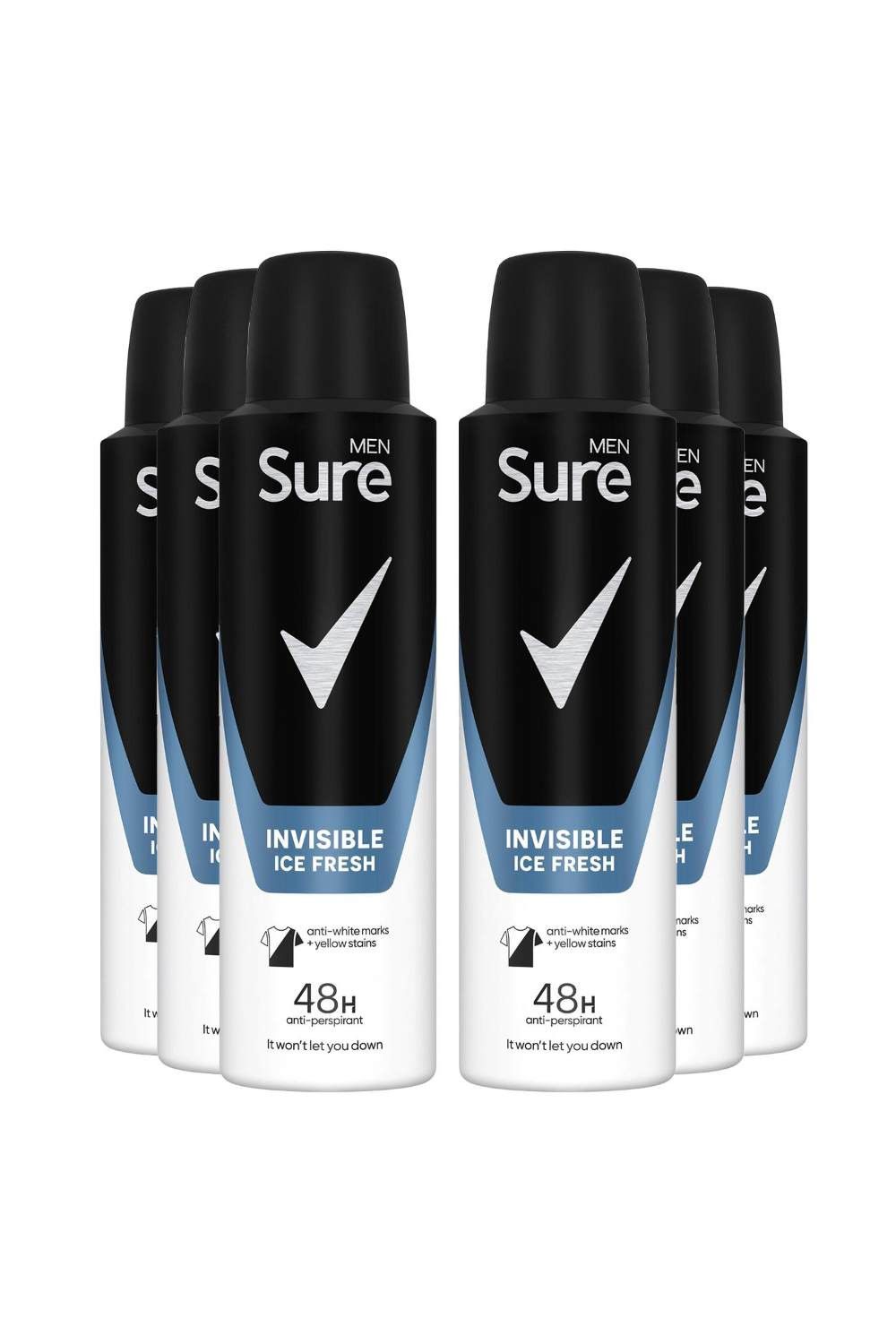 Sure Alcohol-Free Men Motion Sense 'Body Spray Deodorant', 6x150ml image 1