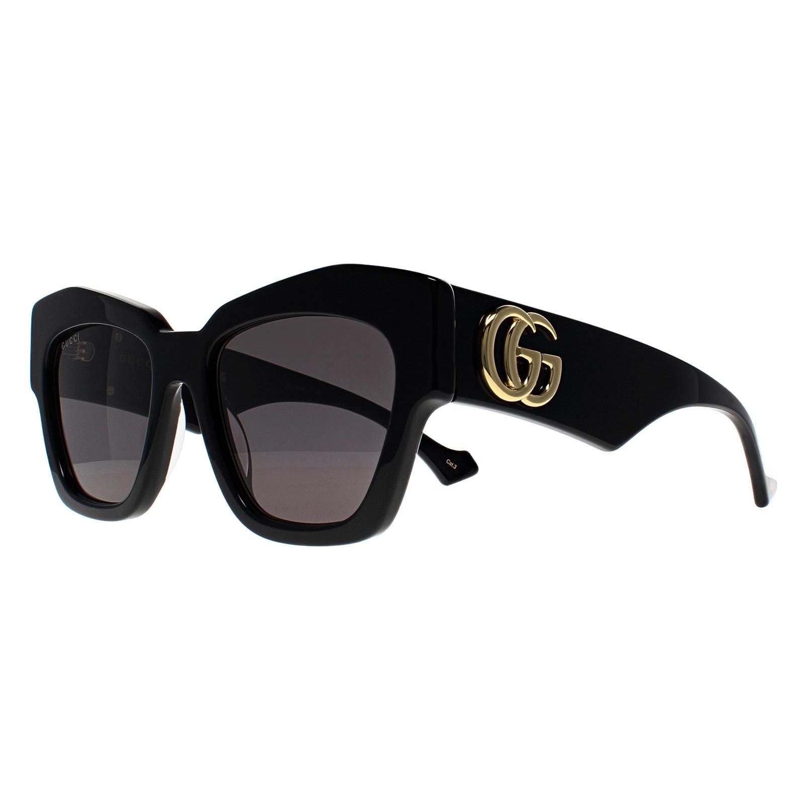Gucci Cat Eye Shiny Black Grey GG1422S image 2
