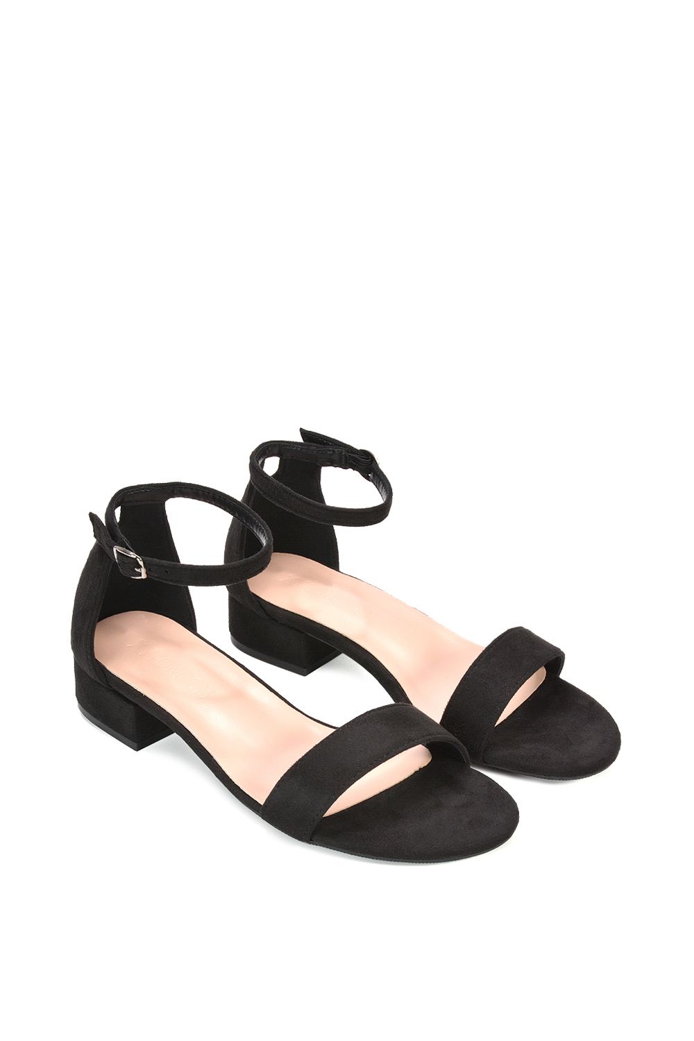 XY London 'Tate' Ankle Strap Low Block Heel Summer Sandals image 4
