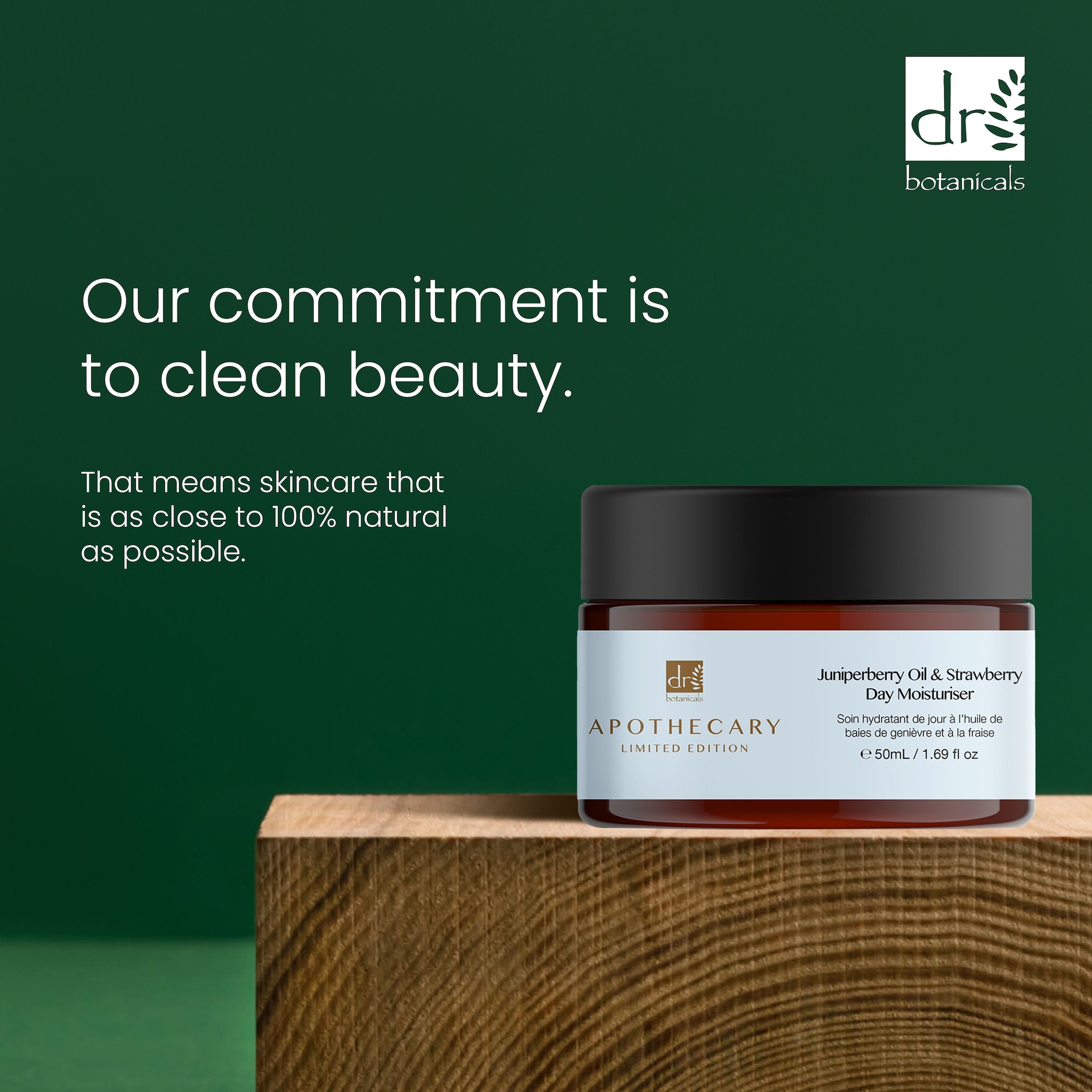 Dr. Botanicals Juniperberry Oil & Strawberry Day Moisturiser 50ml image 3