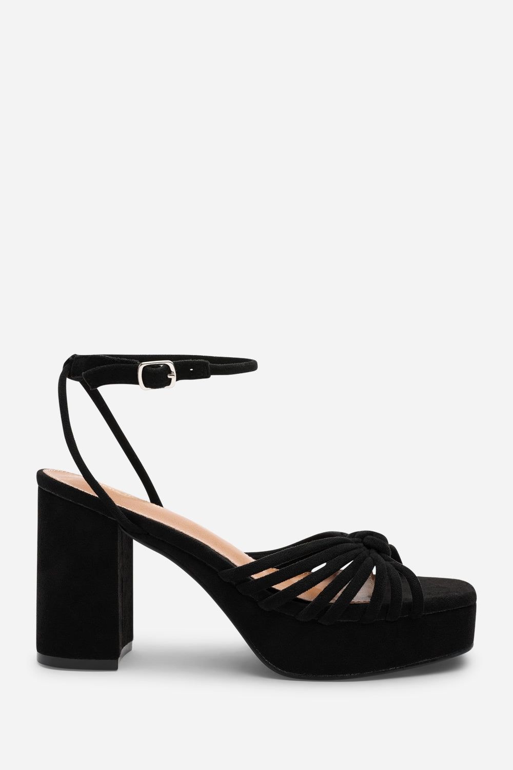 Where's That From 'Delphine' Suede Platform Heels with Twisted Knot Straps image 2