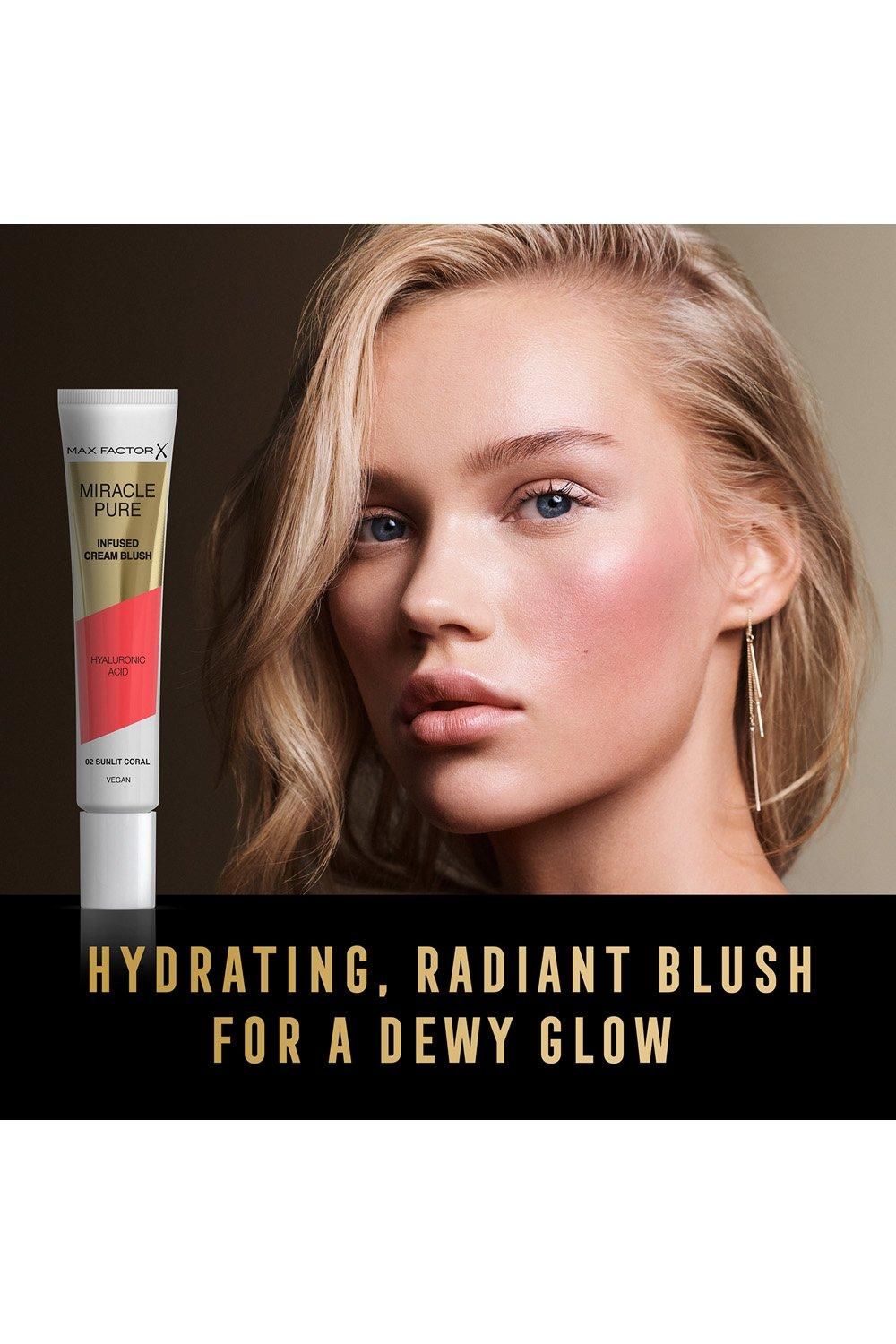 Max Factor Miracle Pure Infused Cream Blush Sunlit Coral image 5