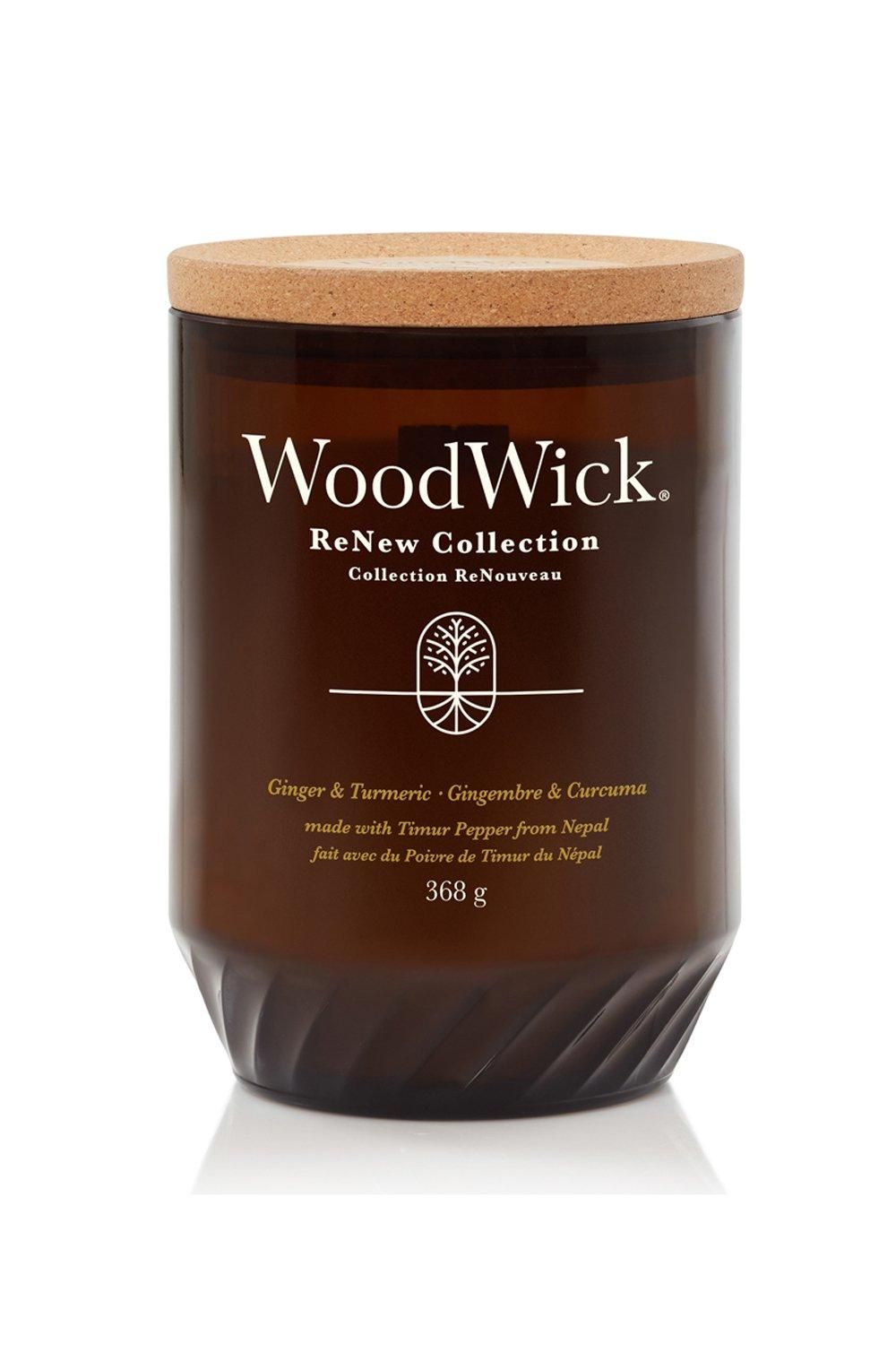 Woodwick Ginger & Tumeric Renew Large Candle Multi image 1