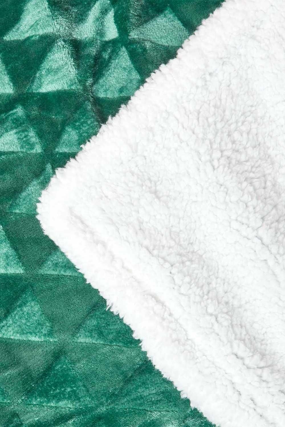 Homescapes Geometric Triangle Velvet Throw image 5