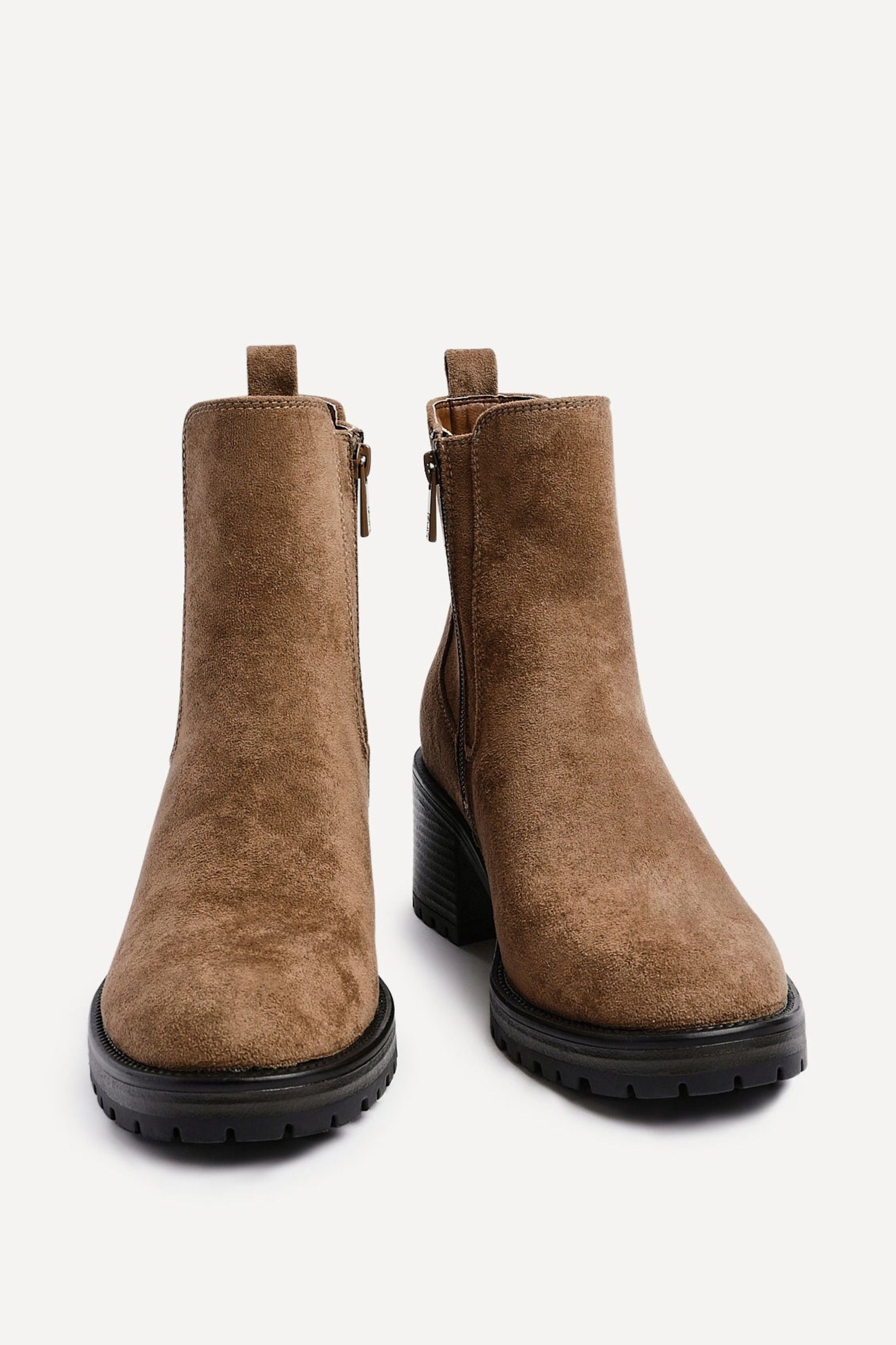 Linzi Path Sand Faux Suede Chelsea Boot image 3