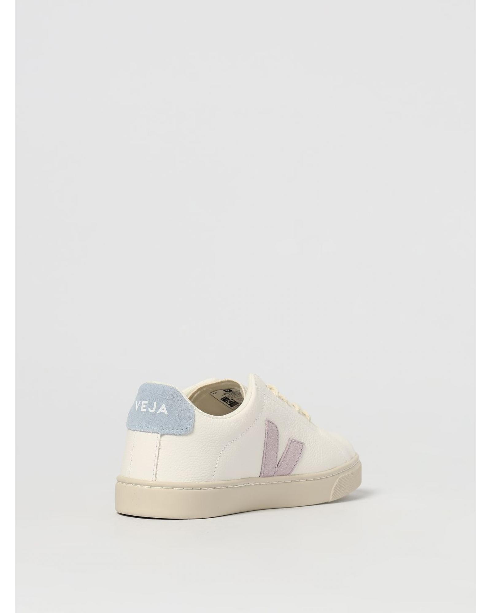 Veja V10 Extra White Lavender Pale Blue Kids Footwear image 3