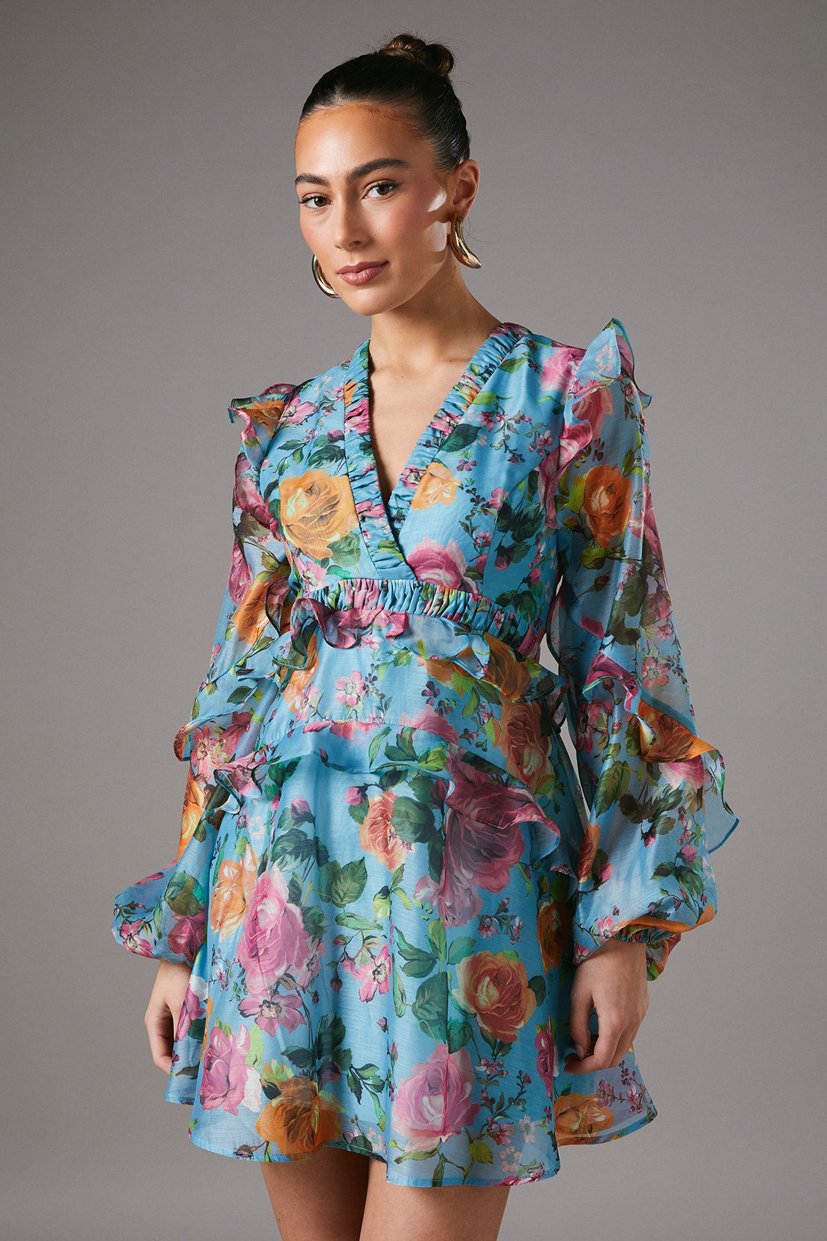 Coast Floral Print Mini Dress Multi image 3