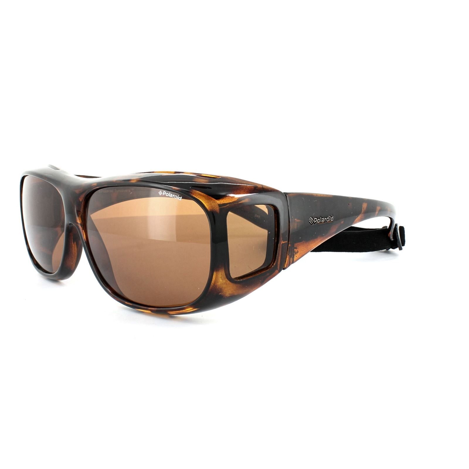 Polaroid Suncovers Wrap Havana Copper Polarized Sunglasses image 2