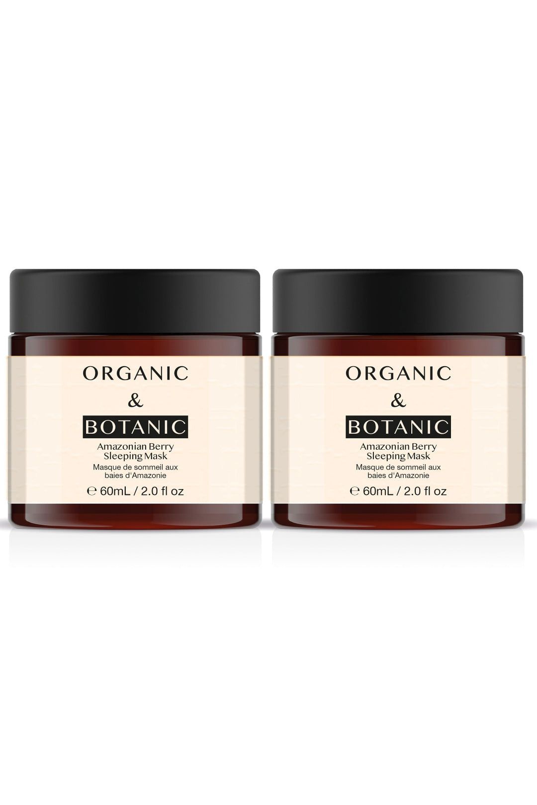 Organic & Botanic Amazonian Berry Sleeping Mask 60ml x 2 Duo Pack image 1