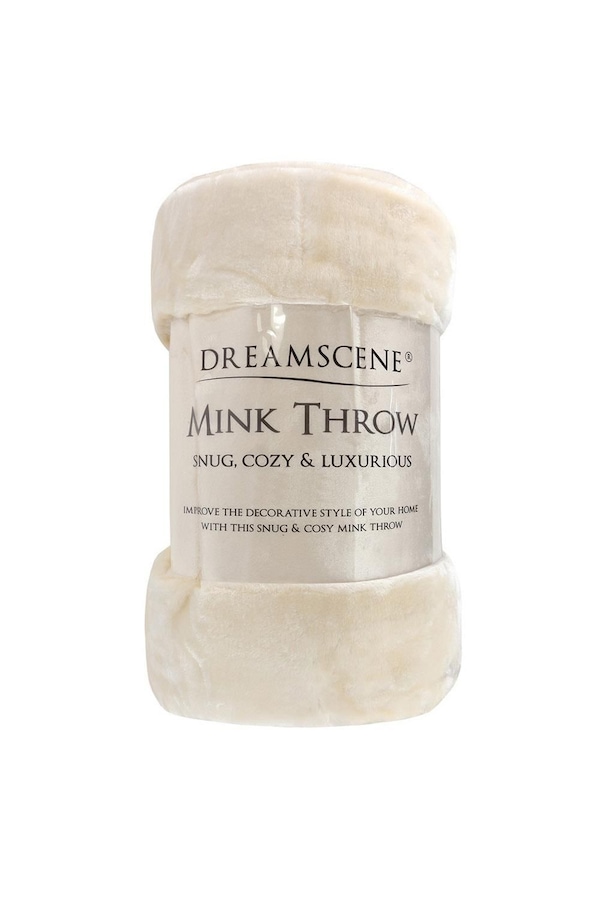 OHS Luxury Faux Fur Large Mink Fleece Throw Blanket