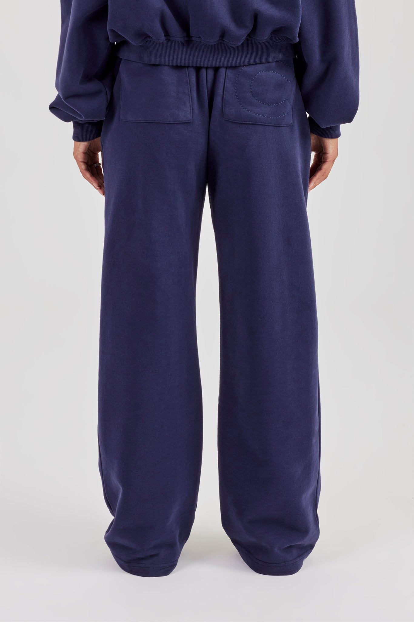 Cernucci Wide Leg Jogger - Navy image 3