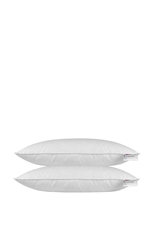 Homescapes Goose Feather & Down Euro Continental Pillow Pair - 40cm x 80cm