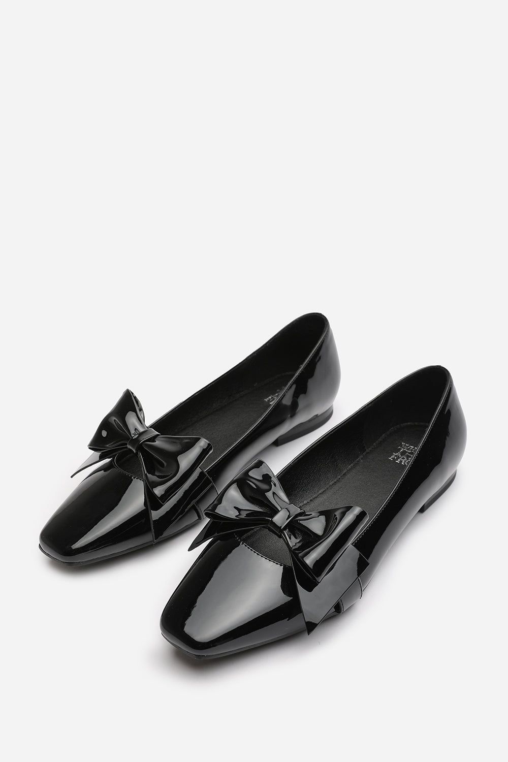 Where's That From 'Kaitlyn' Square Toe Ballet Flats With Bow Detail image 3