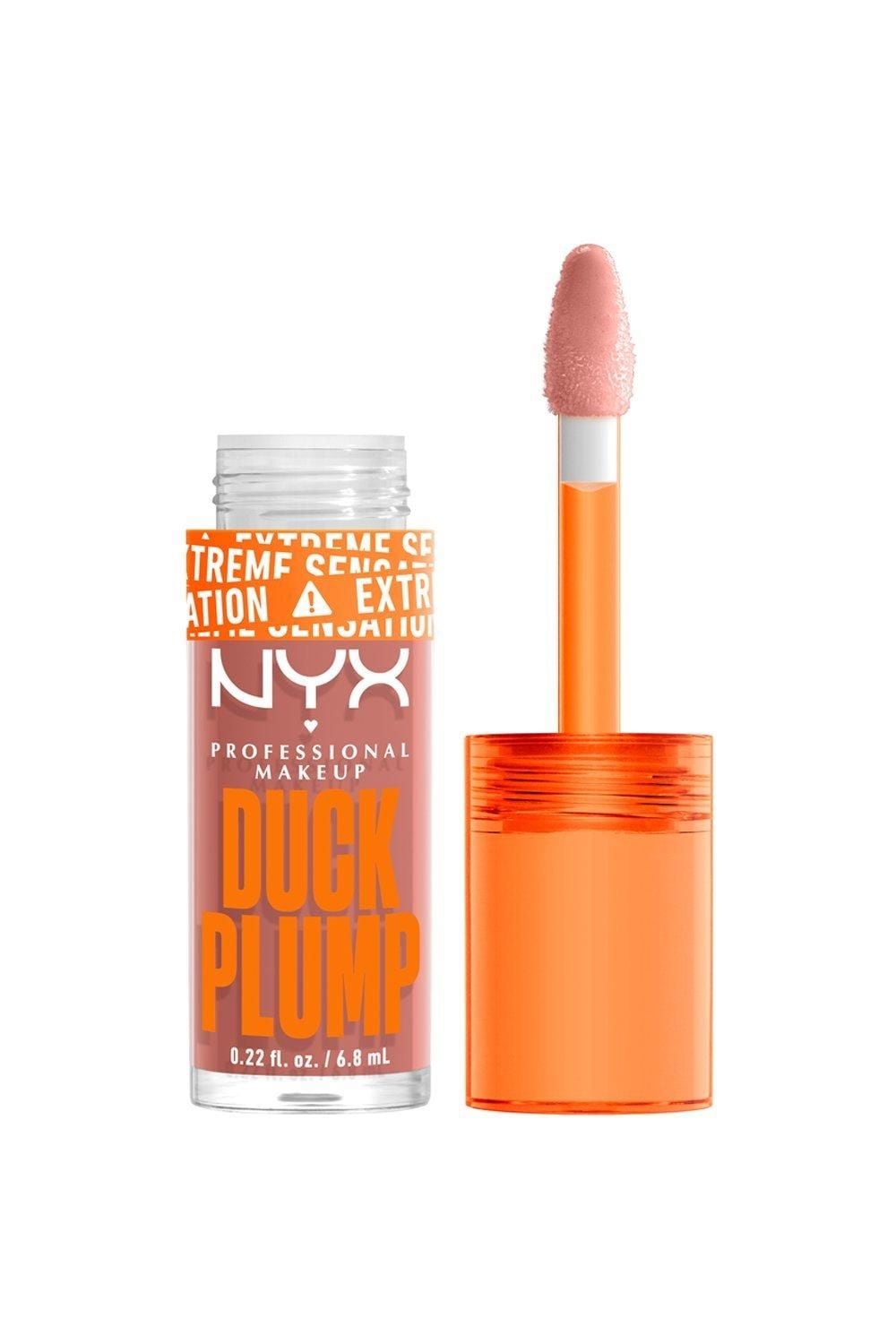 NYX Professional Makeup Duck Plump Lip Plumping Gloss Bangin Bare image 1