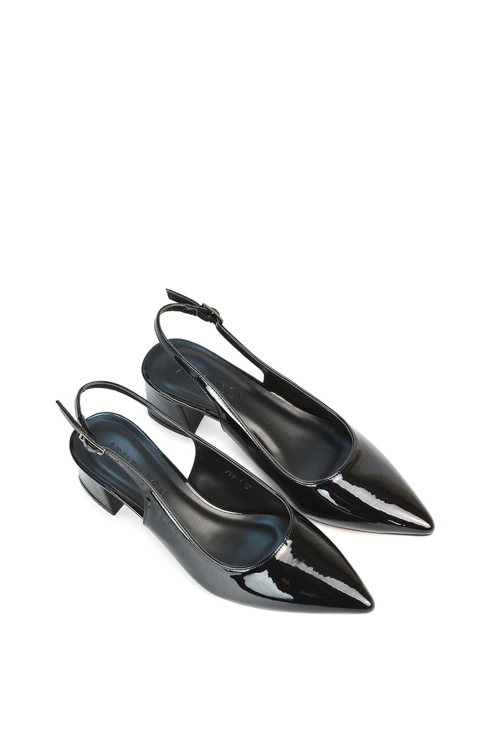 XY London 'Becky' Pointed Toe Slingback Court Shoe Heels image 4