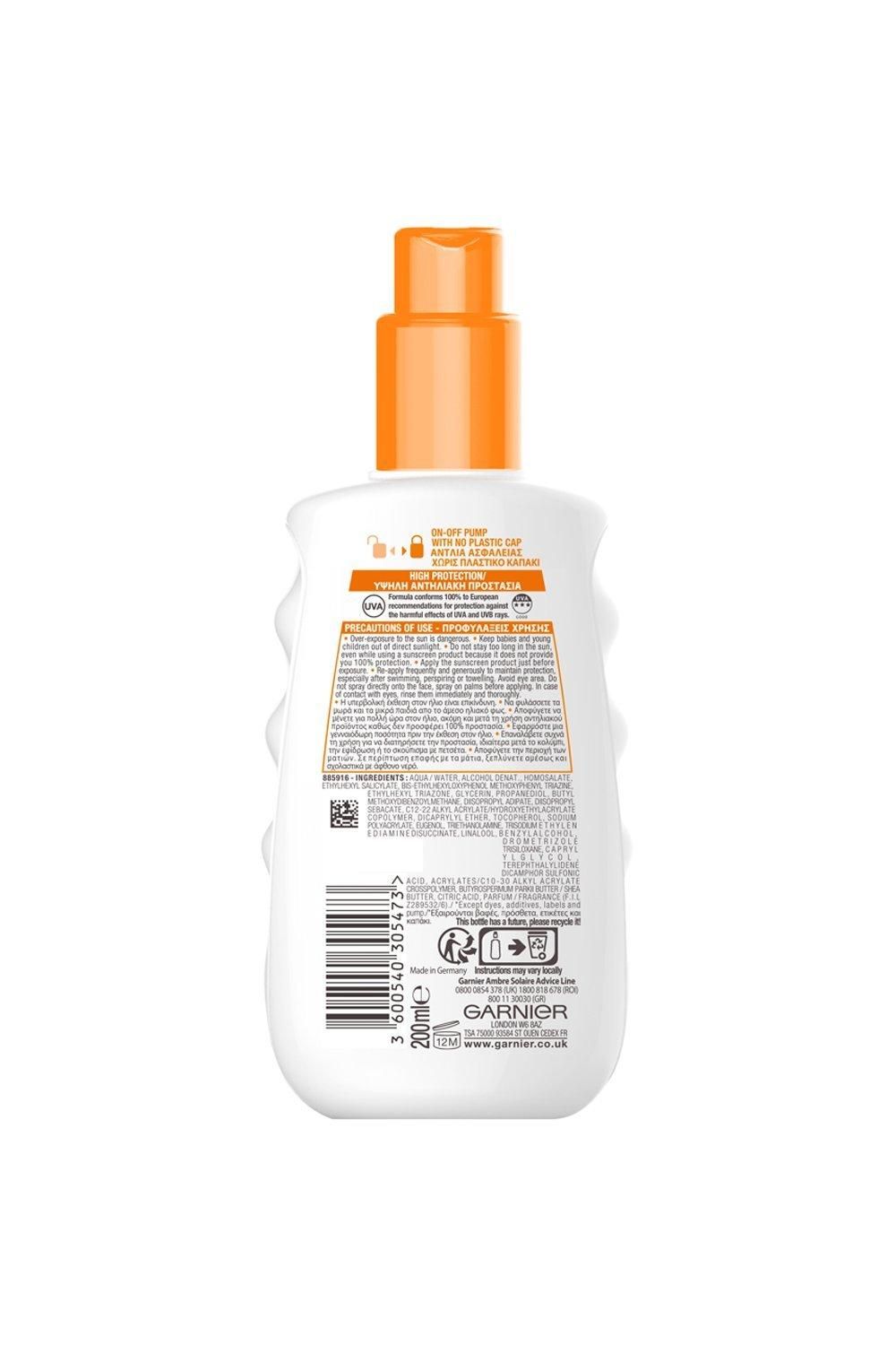 Garnier Ambre Solaire Protection Spray 24h Hydration SPF30 Multi image 2