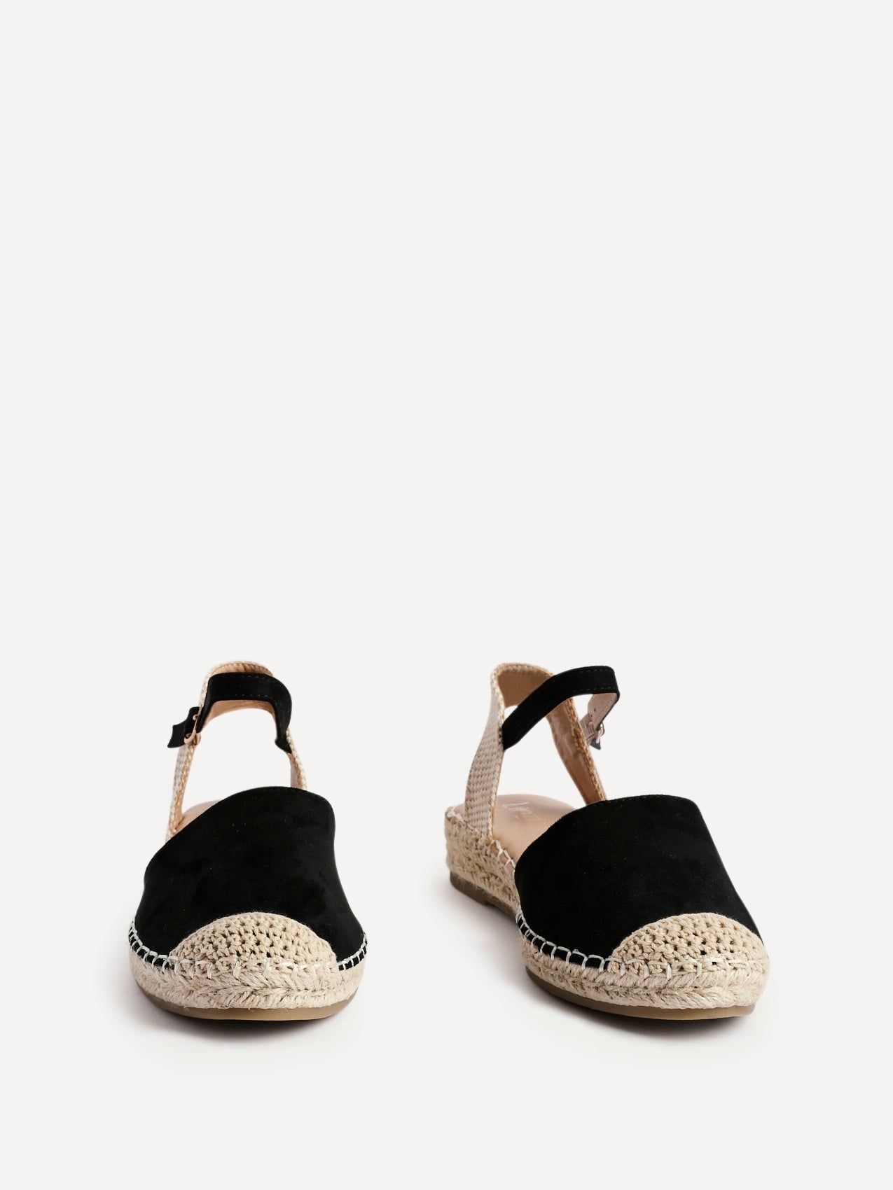 Linzi Neroli Black Suede Closed Toe Espadrille Flatform Sandal image 3