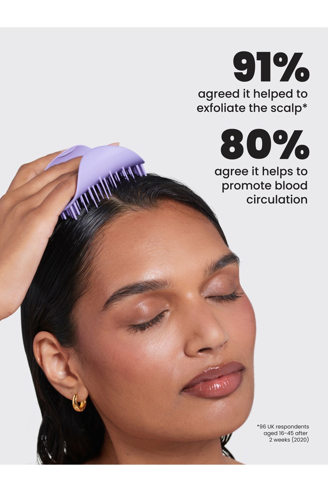 Tangle Teezer The Scalp Exfoliator & Massager - Pretty Pink Pink image 6