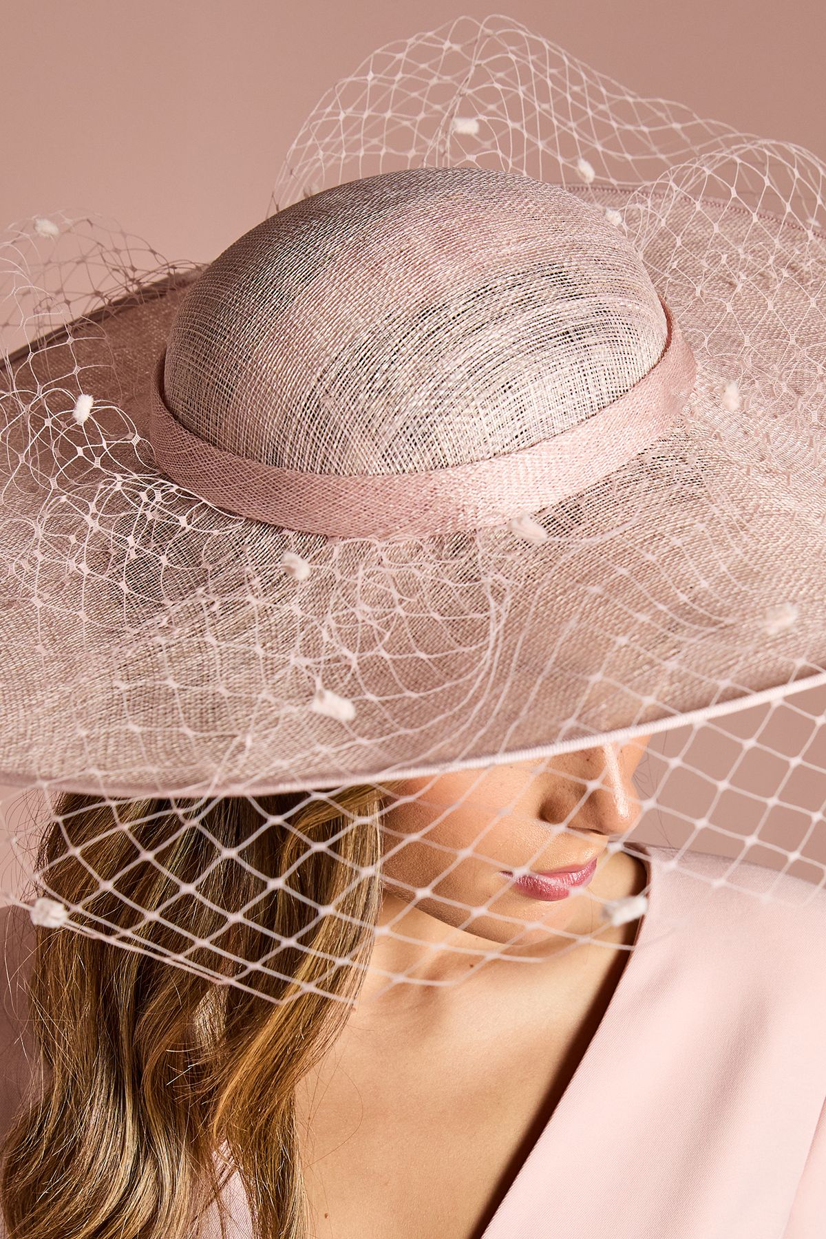 Coast Wide Brim Mesh Hat Blush image 3