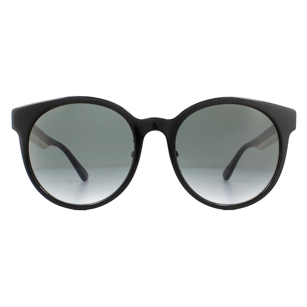 Gucci Round Black Grey Gradient Sunglasses