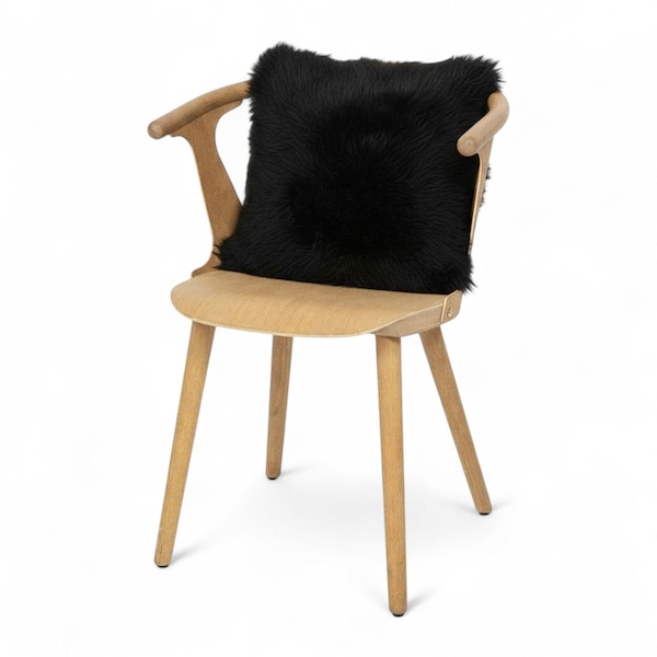 Infinity Leather Luxury Genuine Sheepskin 40x40cm Real Wool Single Sided Cushion