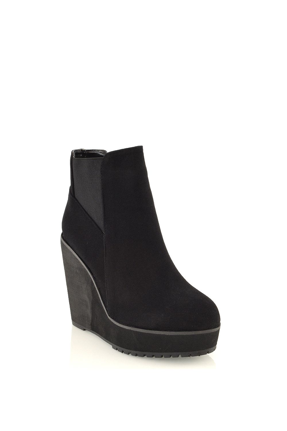 XY London 'Roweena' High Wedge Heel Platform Ankle Boots image 2