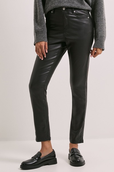 Dorothy Perkins Coated Skinny Jean Black