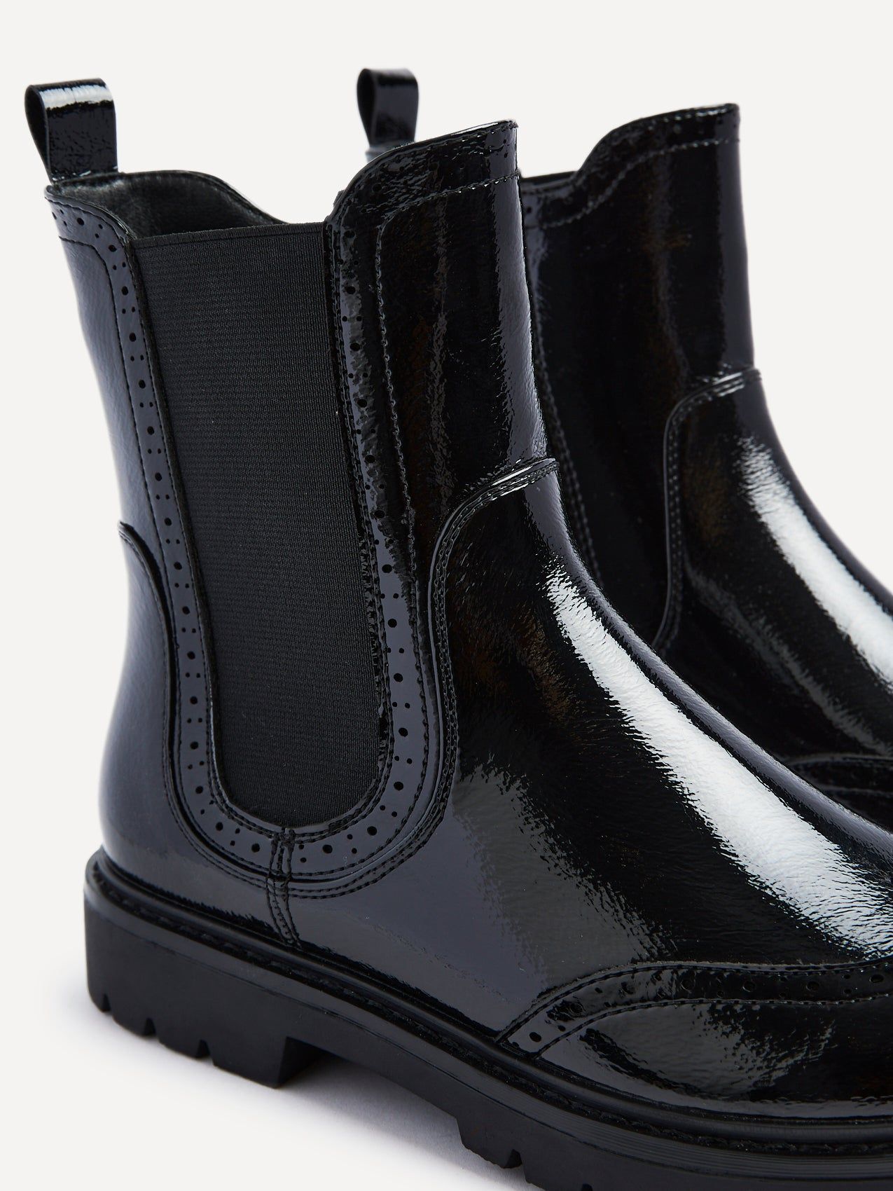 Linzi Esme Black Patent Chelsea Ankle Boot image 4