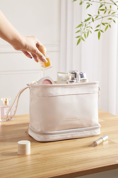 SHEONLY Toiletry Bag Travel Bag Water-resistant Makeup Cosmetic Bag Travel Organizer for Accessories For Home Dormitory Office