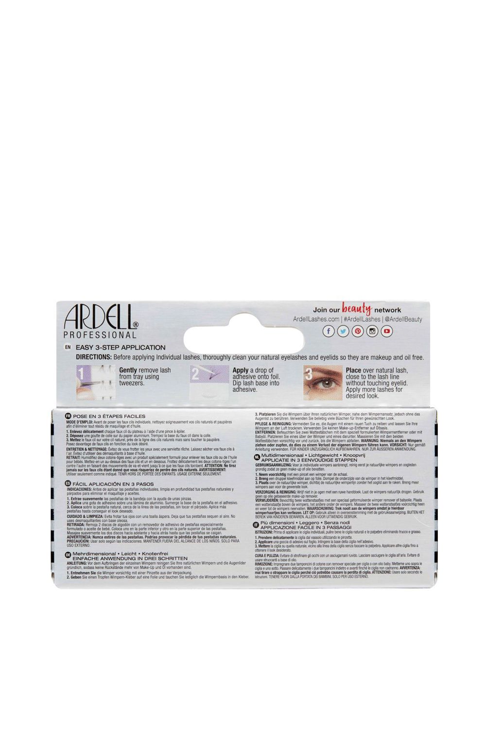 Ardell 3D Faux Mink Individuals - Long Black image 3