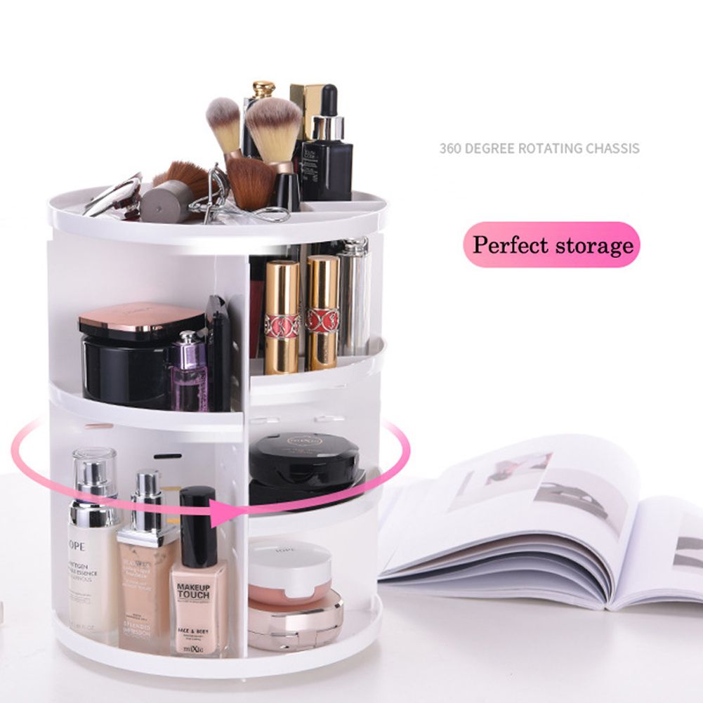 SHEONLY Multifunctional Tabletop Rotating Cosmetic Storage Organizer image 3