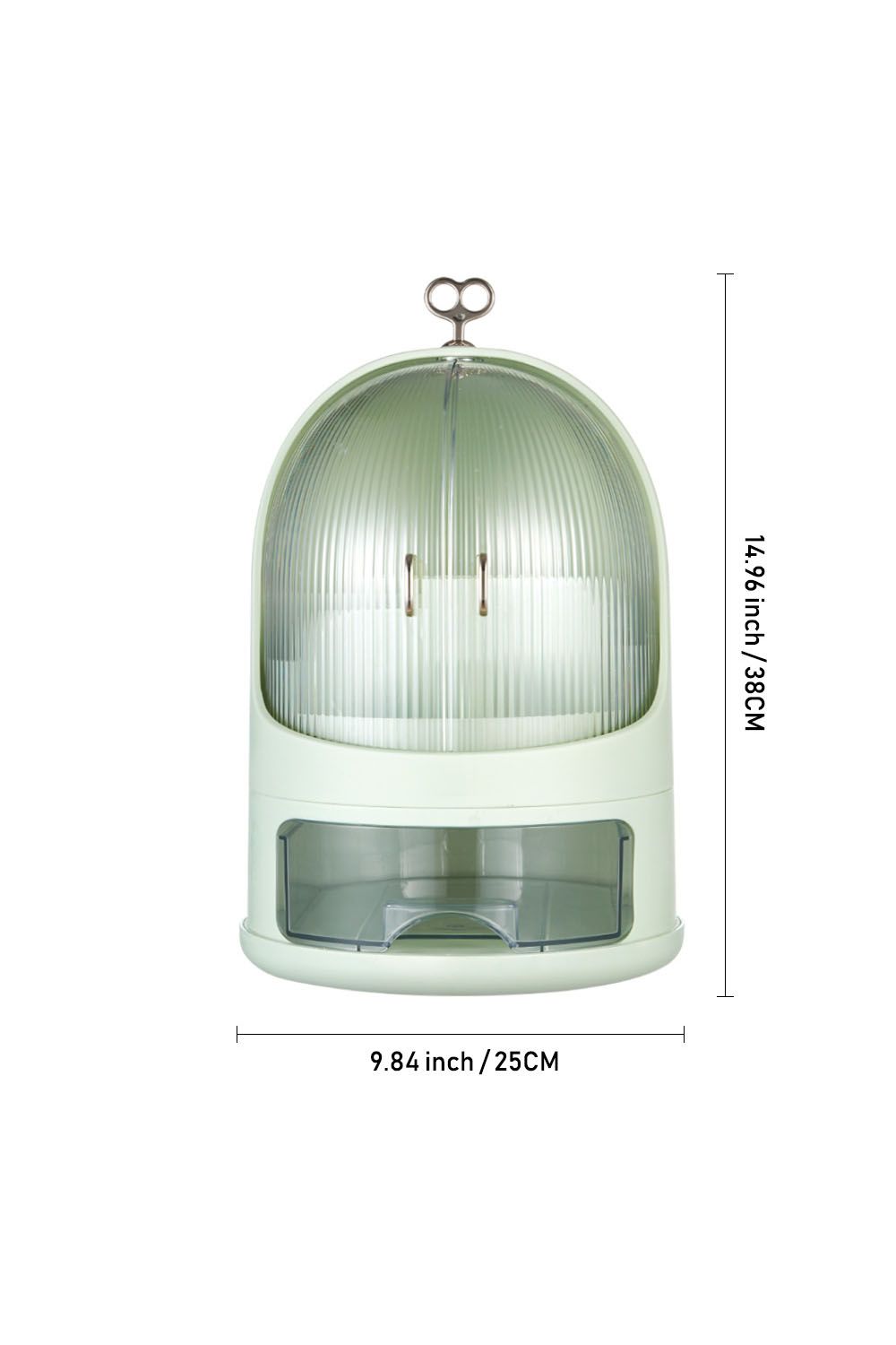 SHEONLY Freestanding Large Rotating Makeup Organizer Cosmetic Organiser image 6