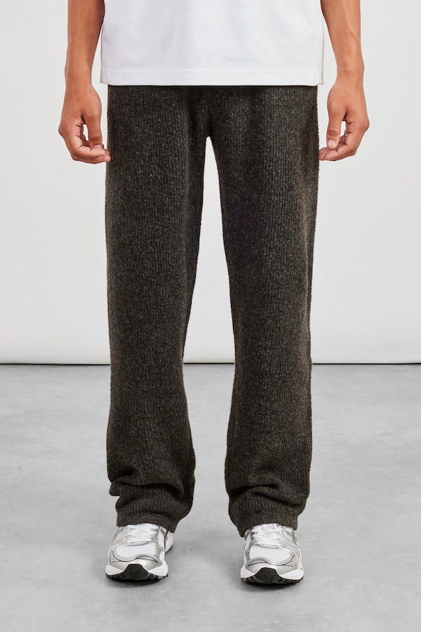 Cernucci Embroidered Knitted Jogger - Chocolate