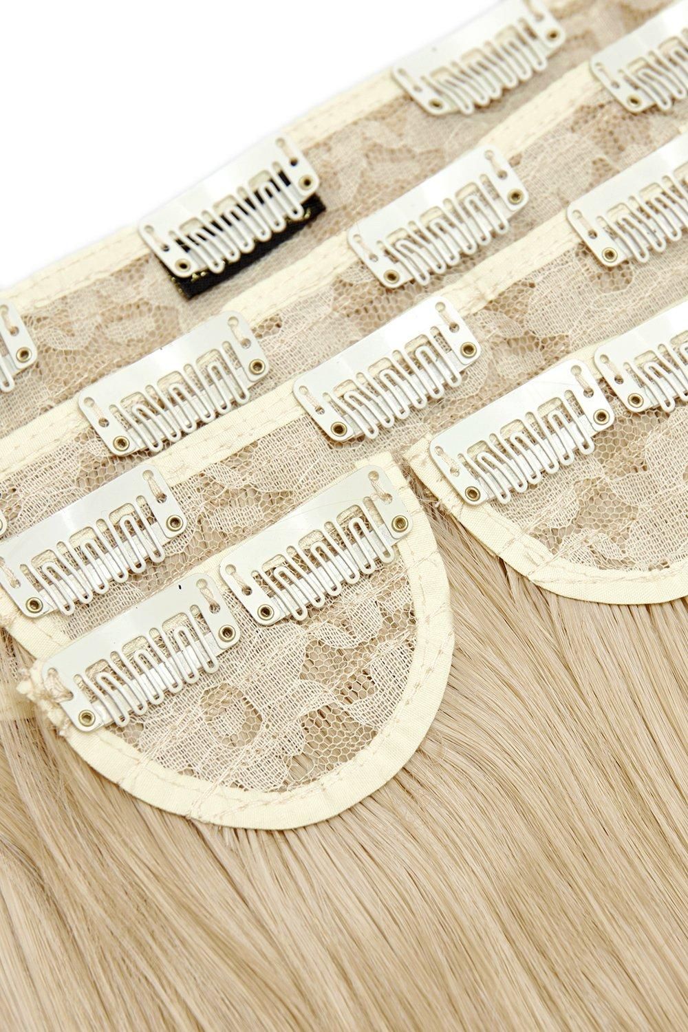 Lullabellz Super Thick 22" 5 Piece Straight Clip In Extensions California Blonde image 2