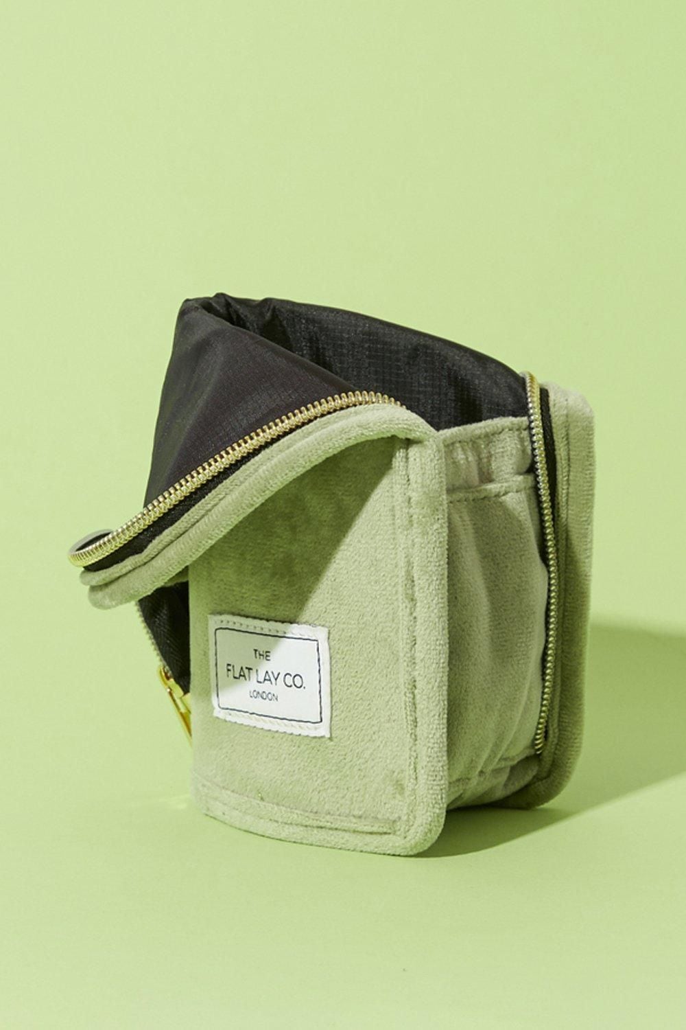 The Flat Lay Co Sage Velvet Brush Case Sage image 4
