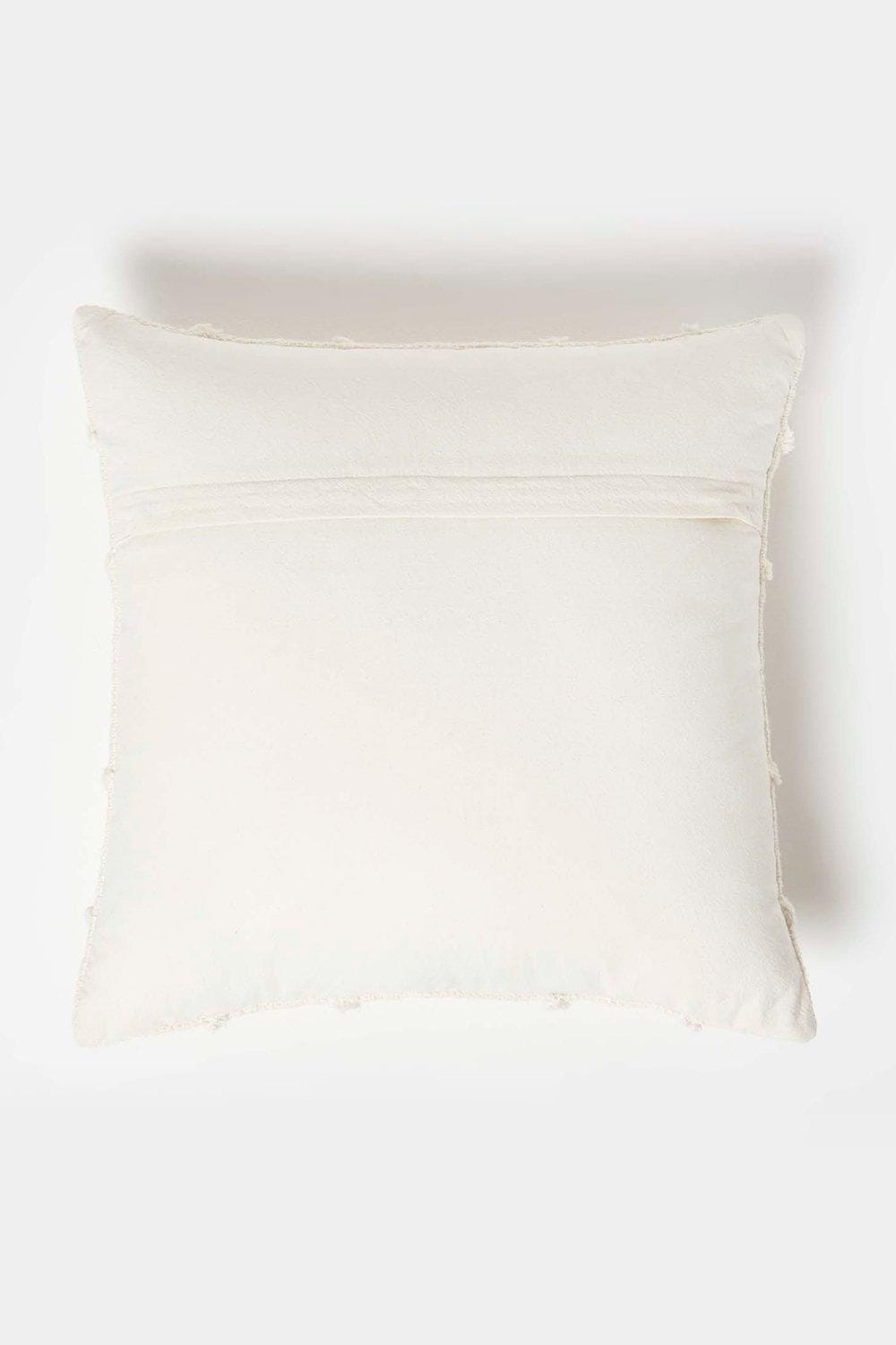 Homescapes Geometric Tufted Cotton Cushion image 3