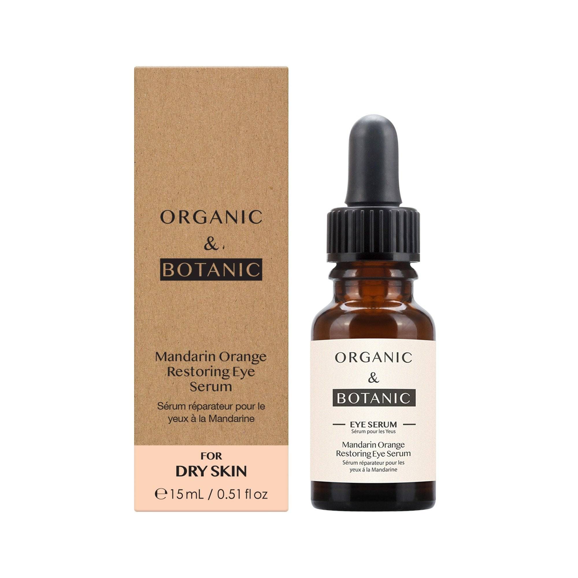 Organic & Botanic Mandarin Orange Restorative Eye Serum 15ml x 2 Duo Set image 2