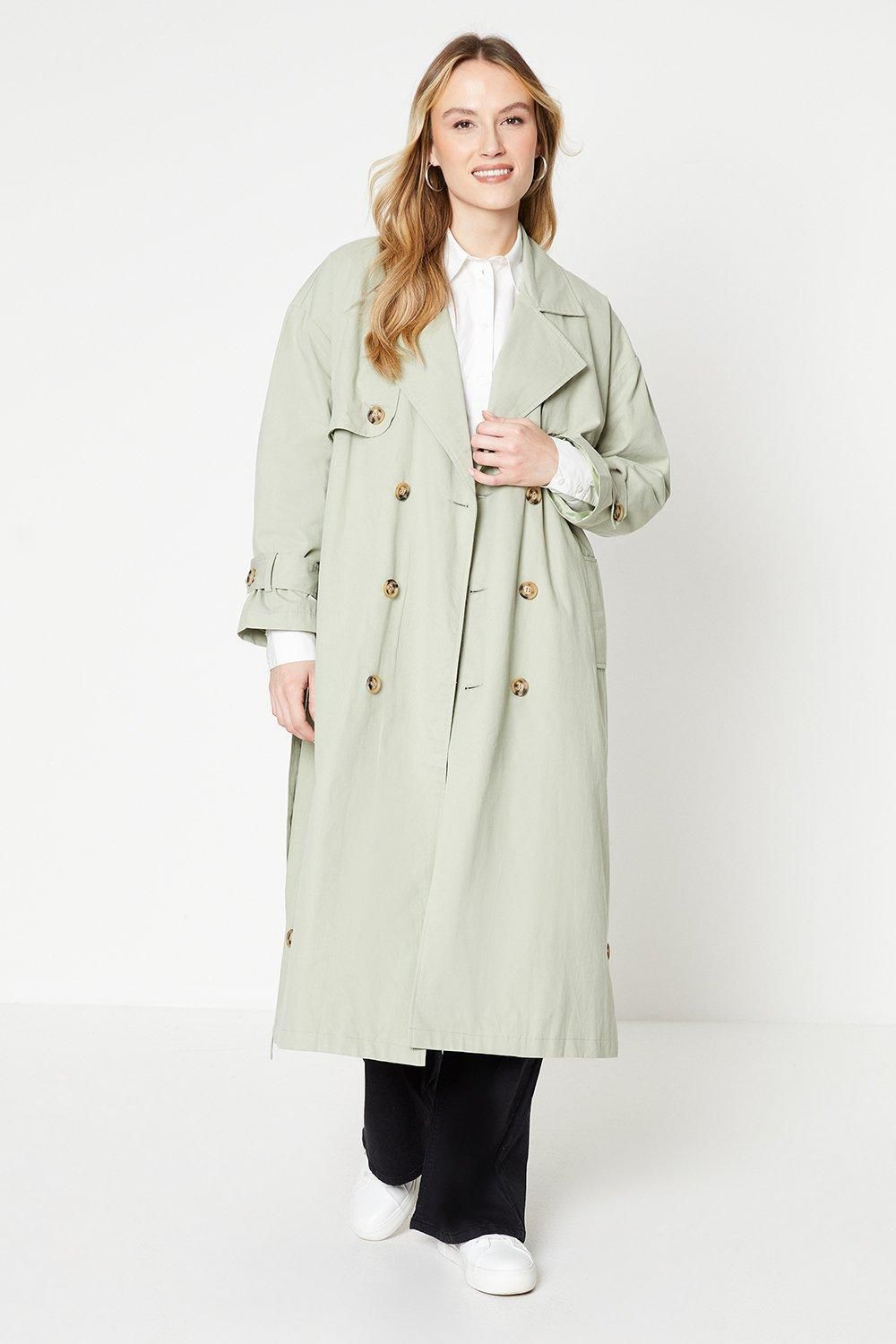 Dorothy Perkins Trench Coat Sage