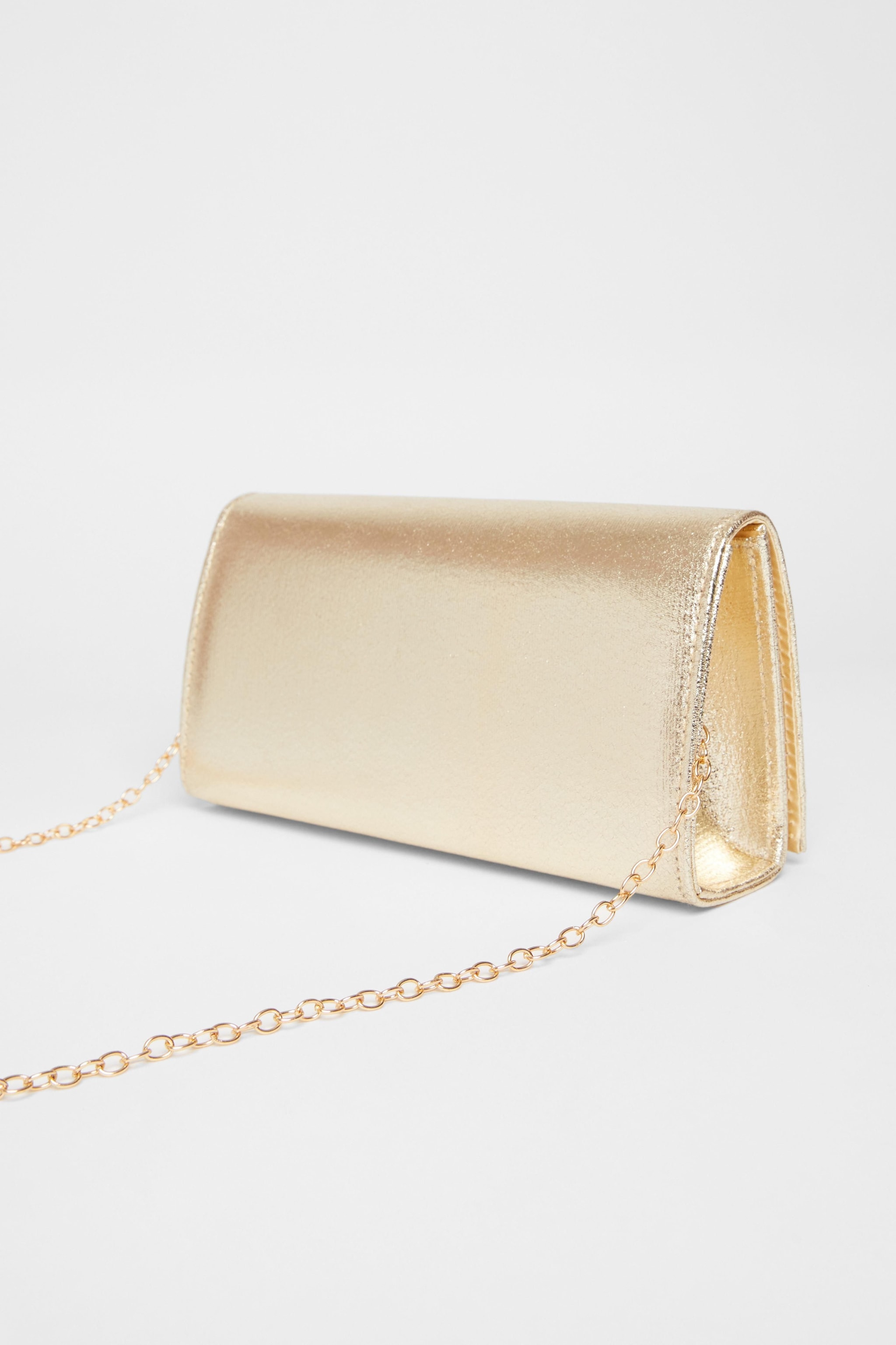 Quiz Gold Long Clutch Bag image 4
